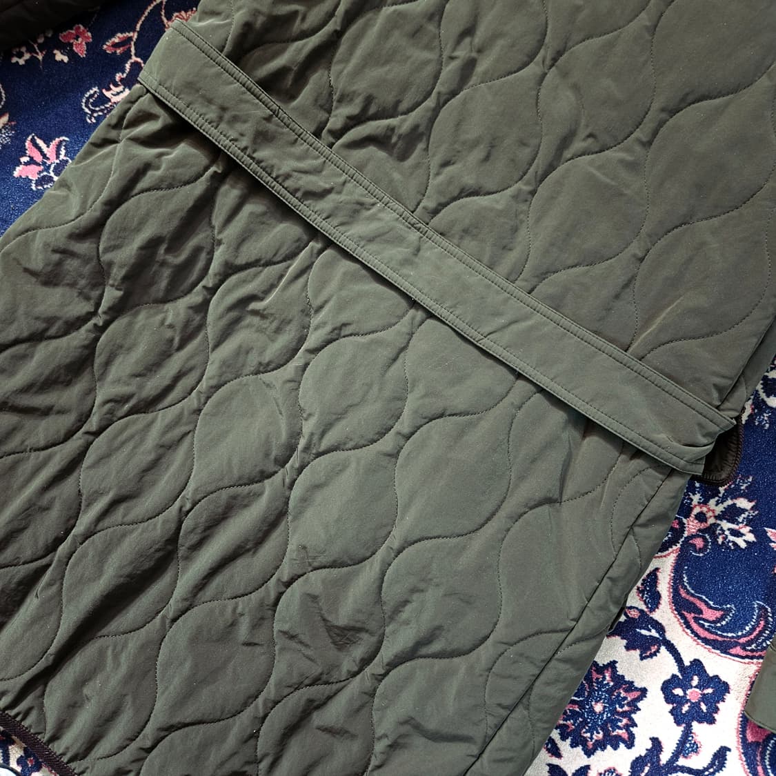 헤지스(HAZZYS) 코듀로이 카라넥 퀄팅 코트 90size 상품이미지6