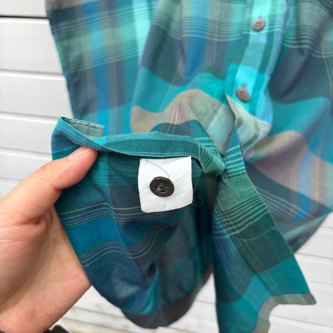 Dior 90s 디올 체크 반팔 셔츠 상품이미지6