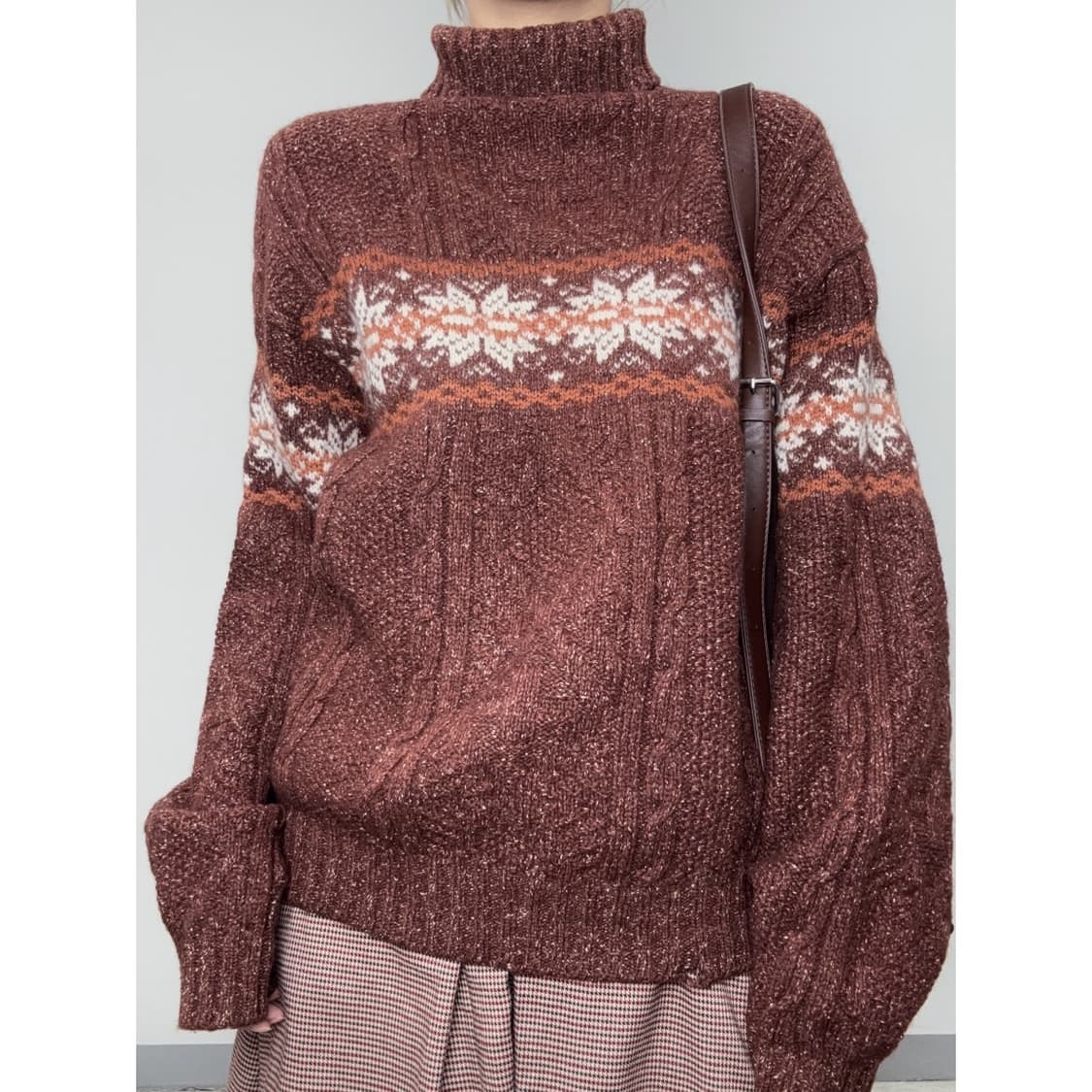 빈티지 노르딕 울 니트 스웨터 상품이미지1