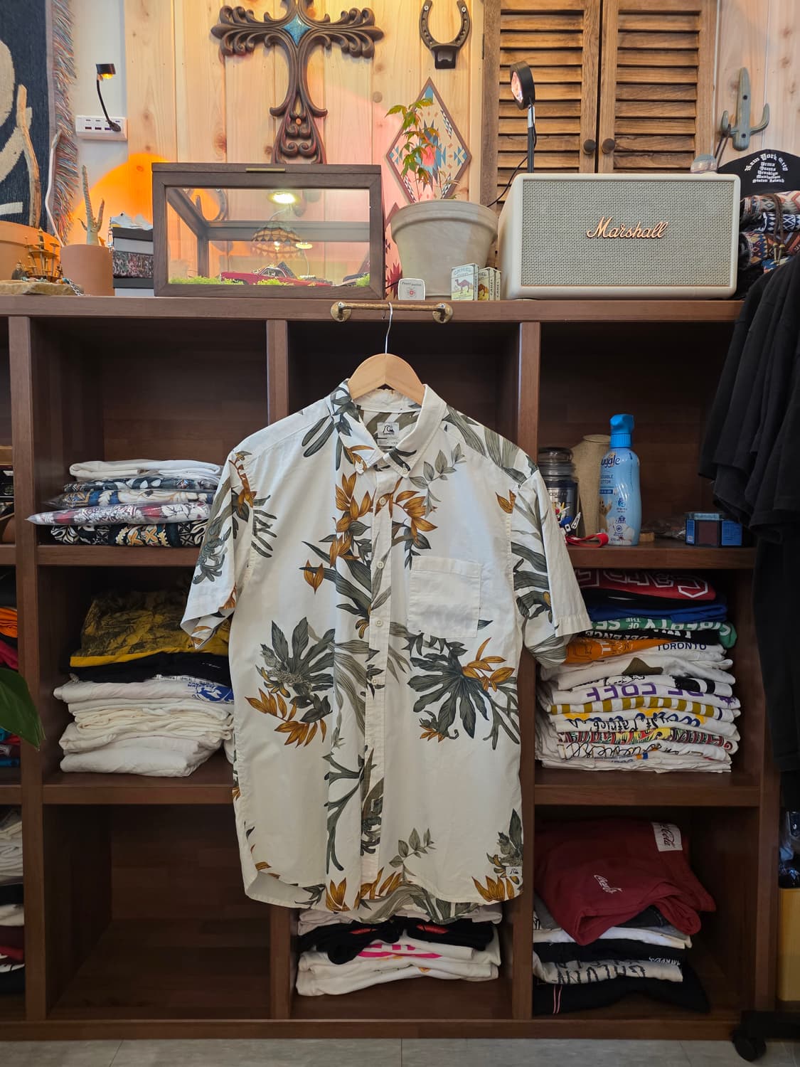 QUIKSILVER Botanical Hawaiian Shirt 상품이미지1
