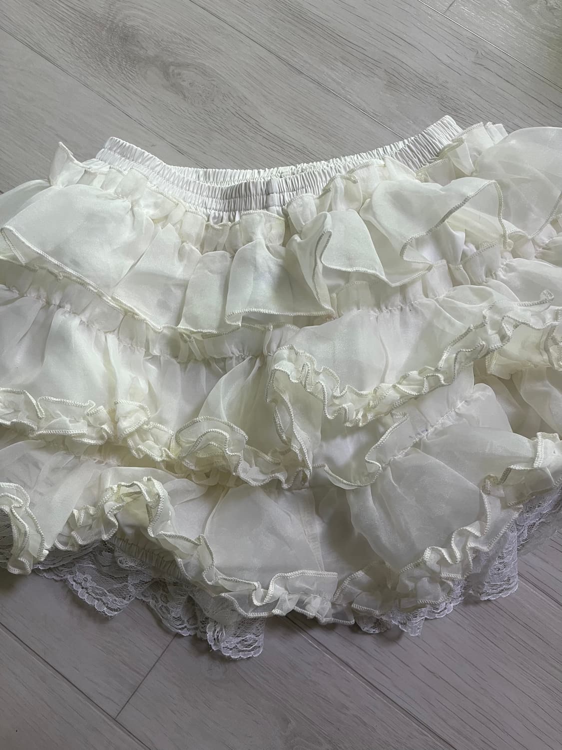 러프넥 튜튜 스커트 상품이미지2