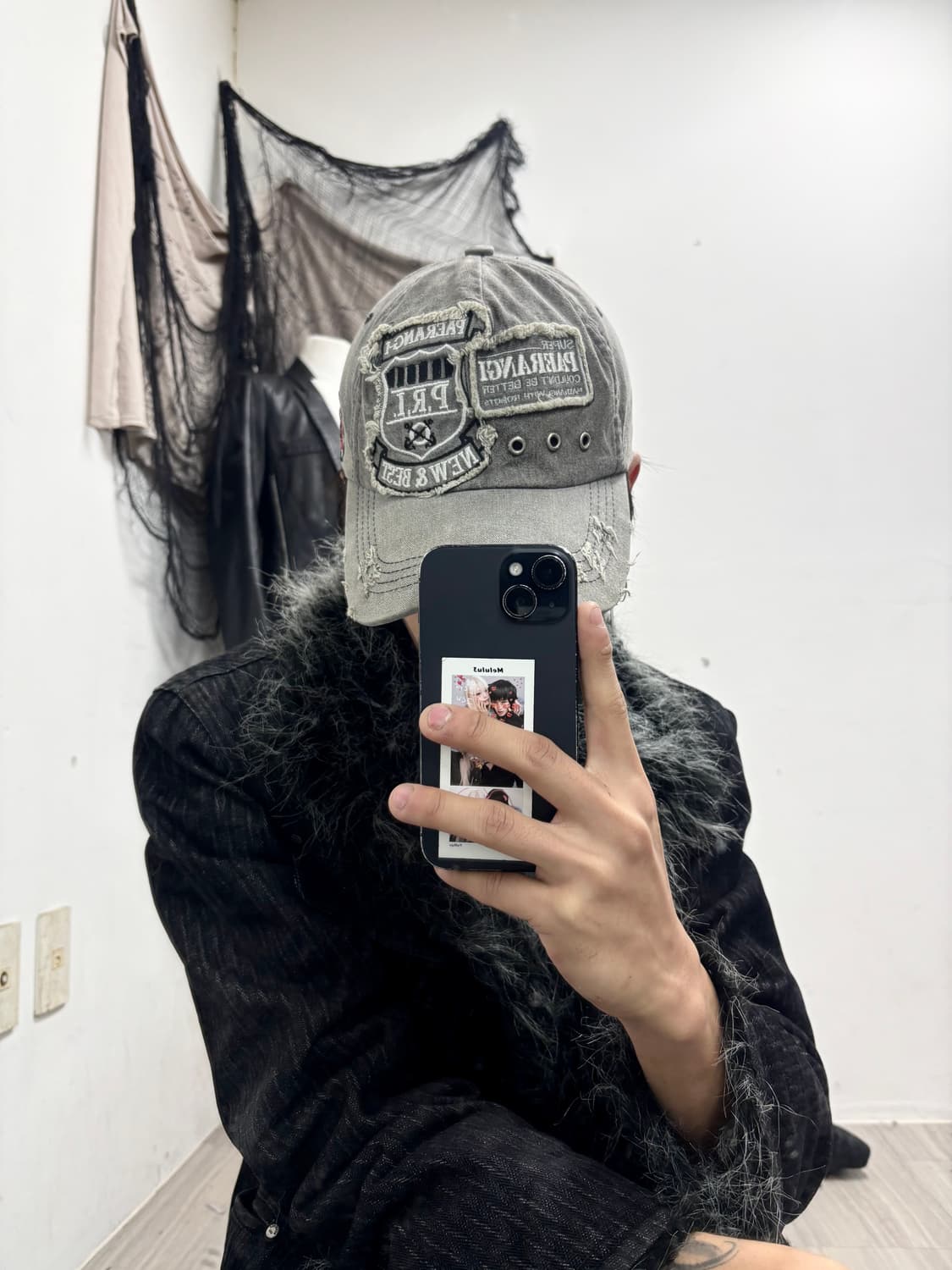 1 Patch Detail Grunge Cap (공용 Free) 3.0 상품이미지7