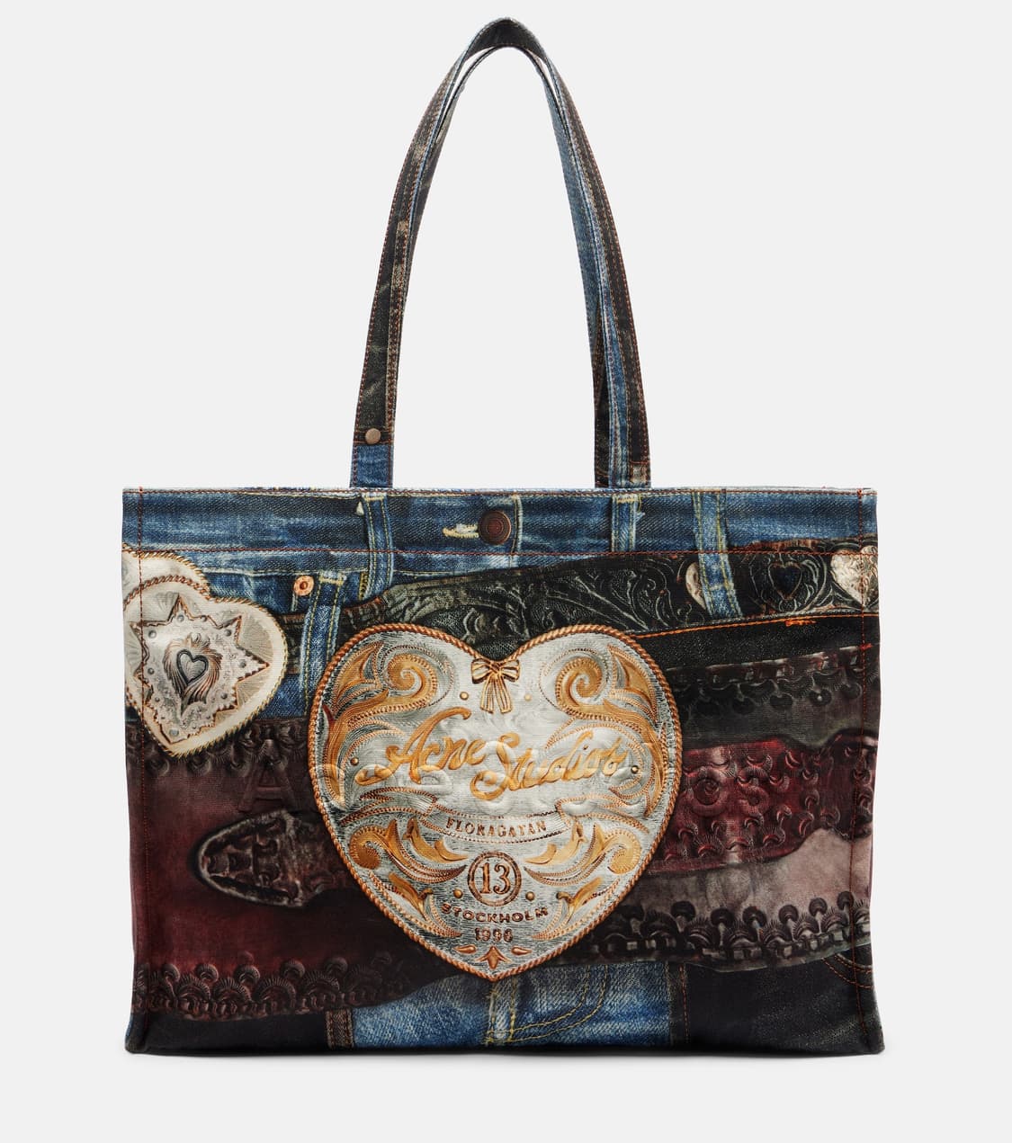 아크네스튜디오 25fw 트롱프뢰유 데님 토트백 상품이미지1