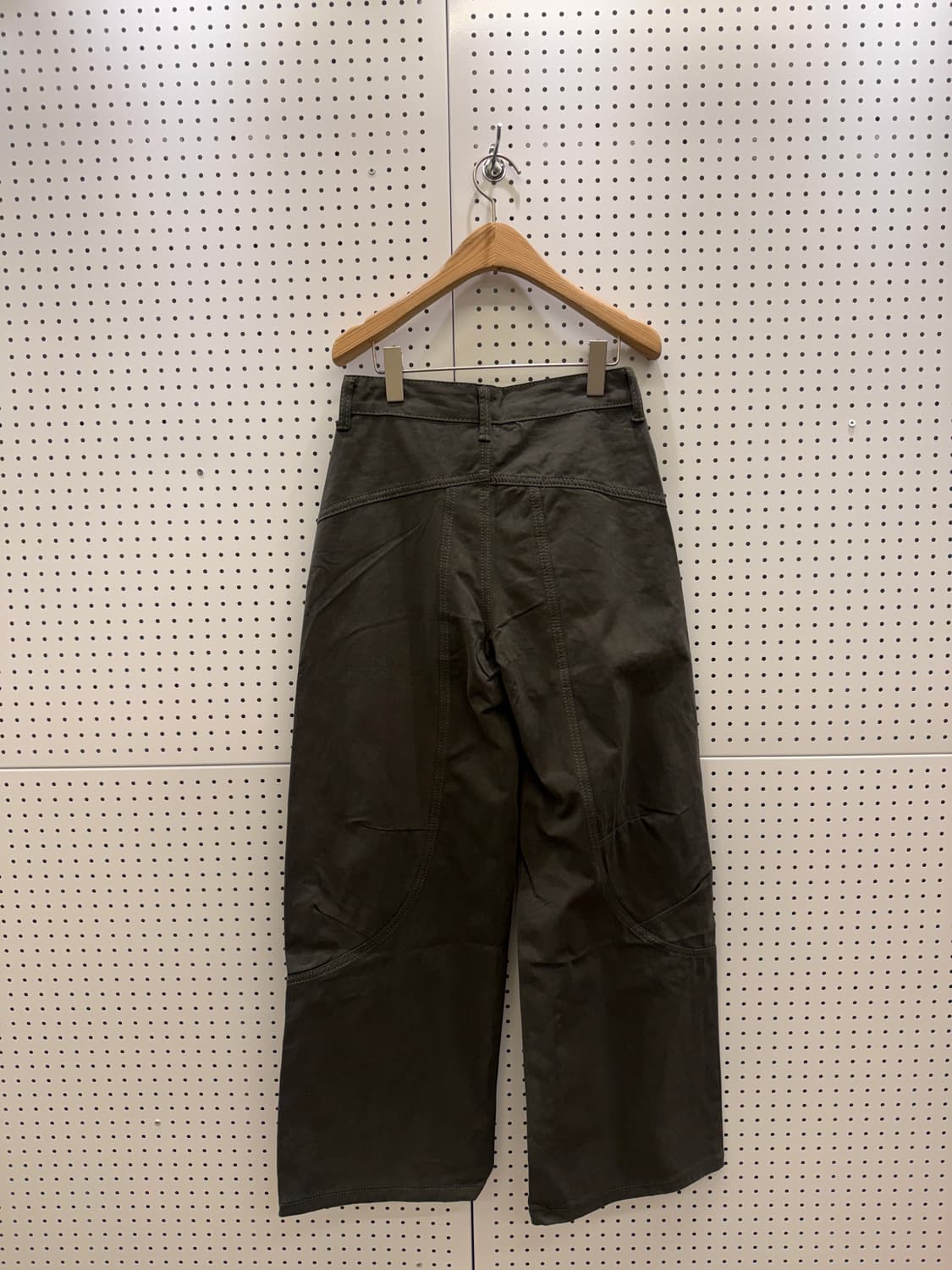 카키 입체 패턴 와이드 팬츠 U497 상품이미지3