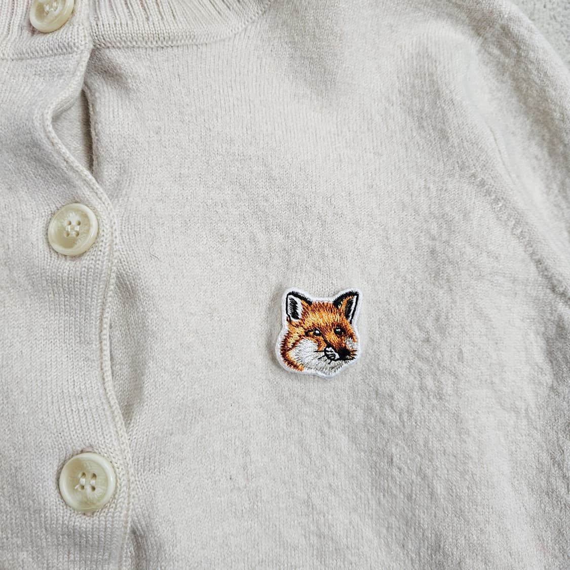 메종키츠네 울 가디건 XS 상품이미지4