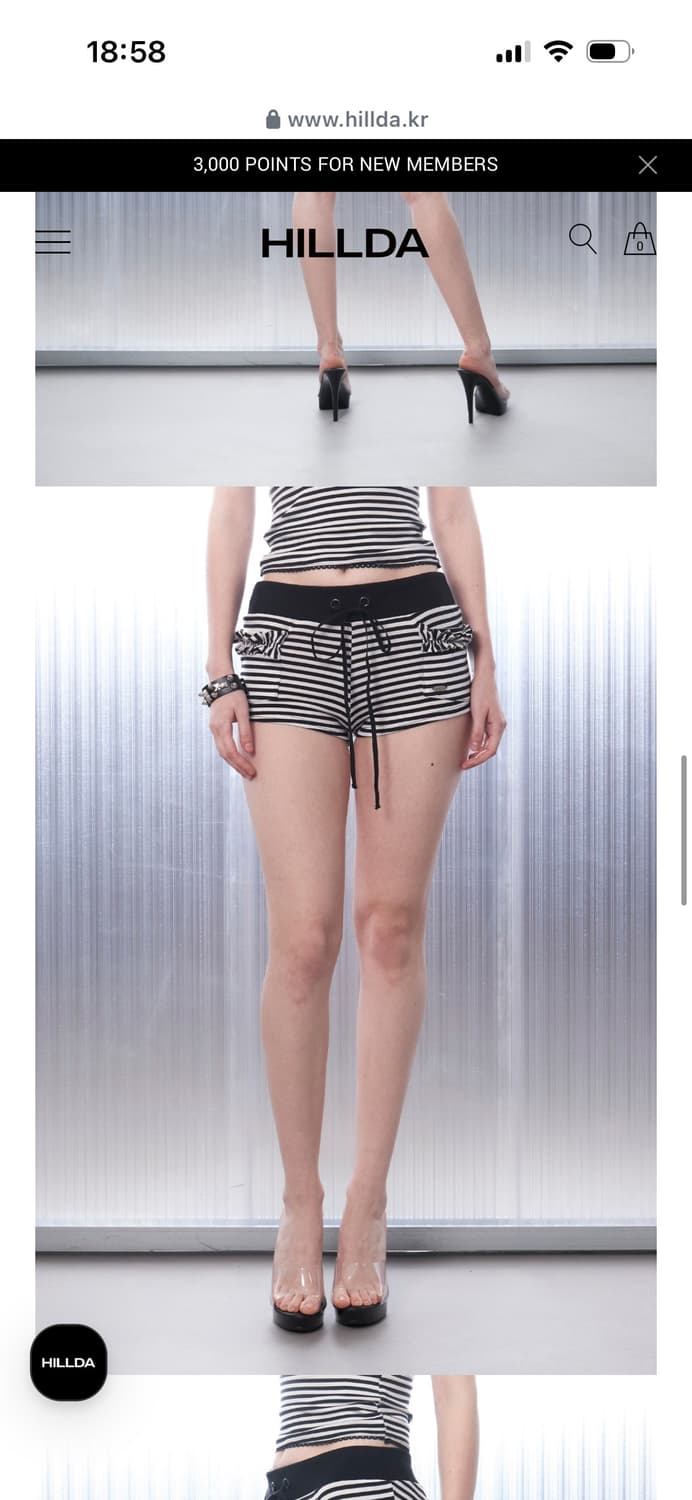 힐다 프릭 스트라이프 쇼츠 상품이미지2