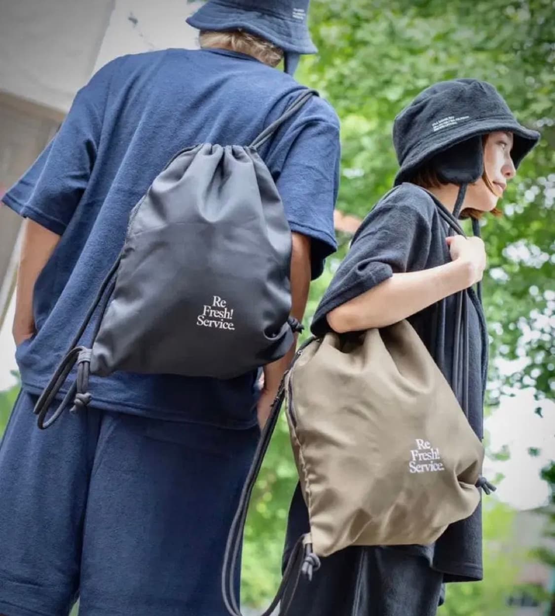 프레쉬서비스 냅색 짐색 블랙 상품이미지4