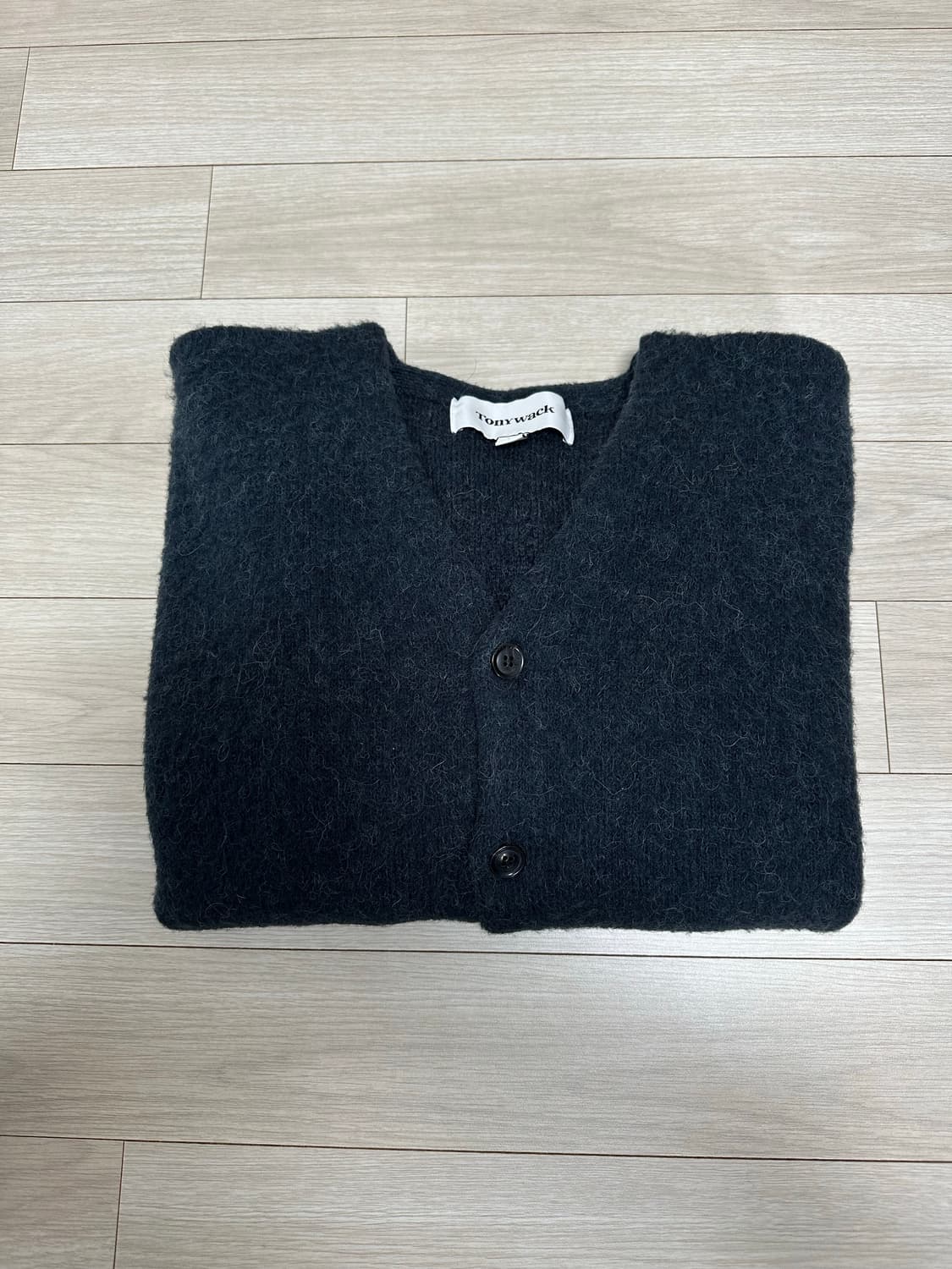토니웩 브이넥 모헤어 가디건 L사이즈 상품이미지3