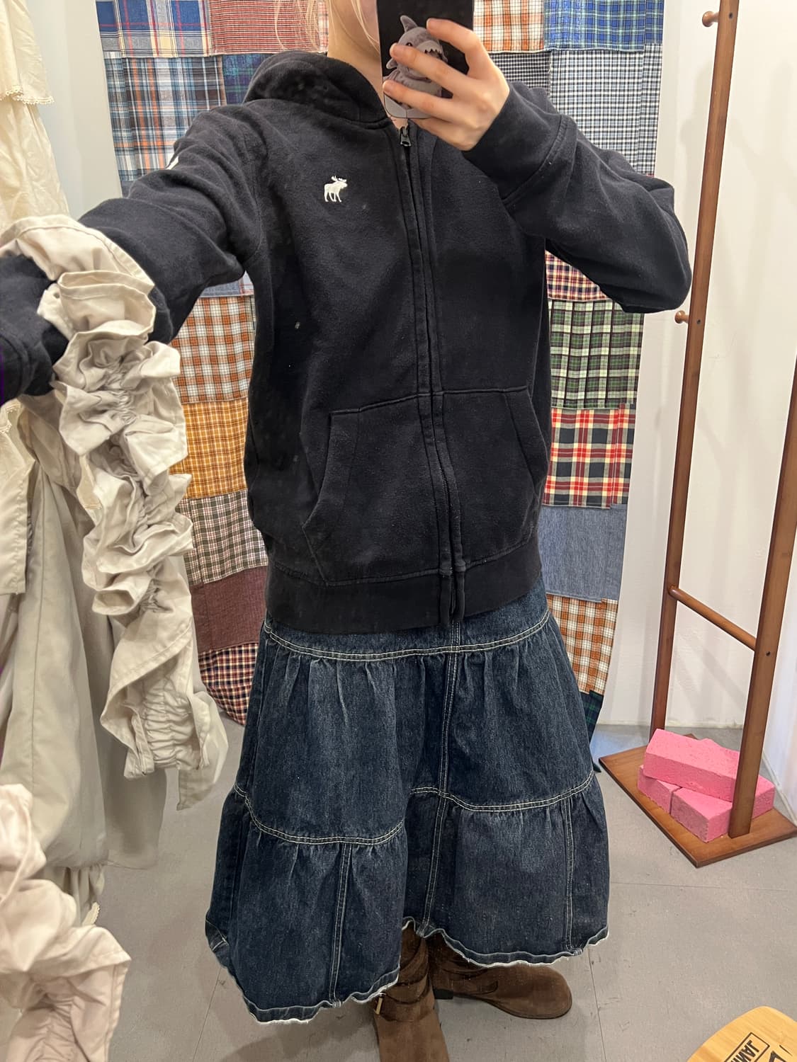 아베크롬비 키즈 블랙 후드집업  상품이미지4