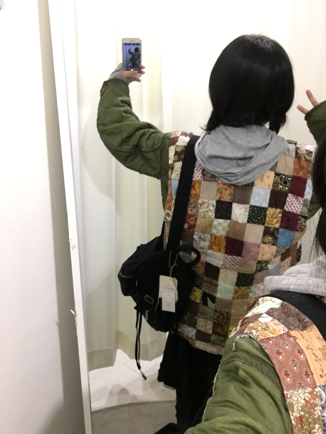 하구미 패치 누빔 베스트 상품이미지6