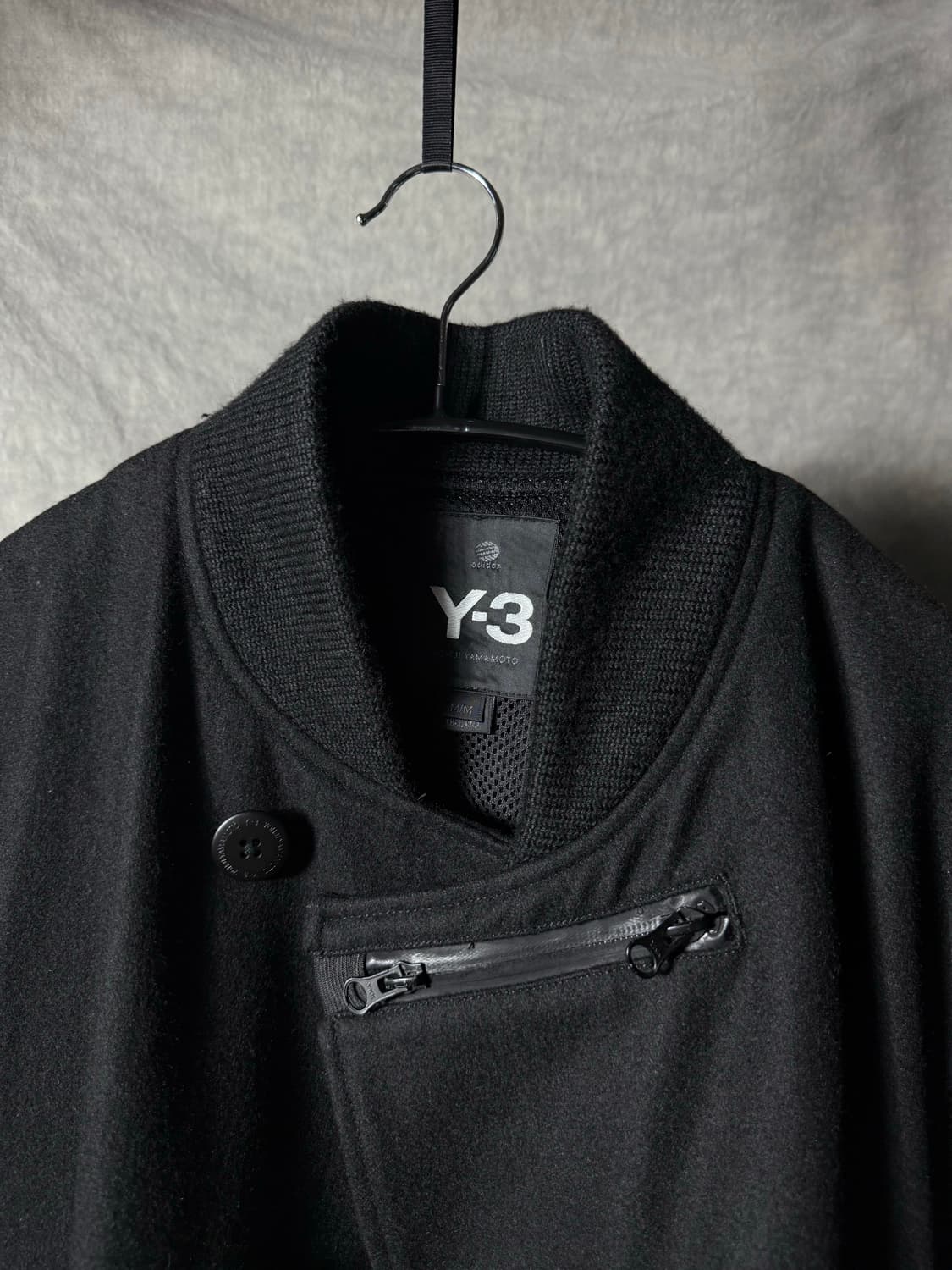 Y-3 Multi-Zip Asymmetric Wool Coat  상품이미지8