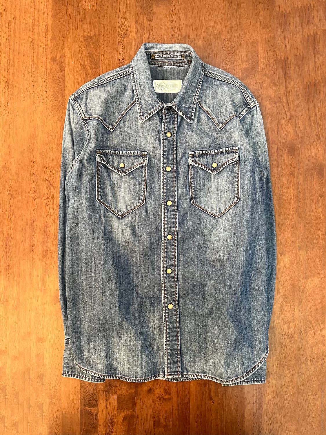 GOA 롱슬리브 웨스턴 데님 셔츠 상품이미지1