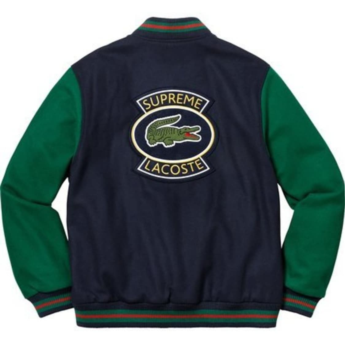 라코스테 슈프림 콜라보 바시티 자켓 L사이즈 상품이미지1