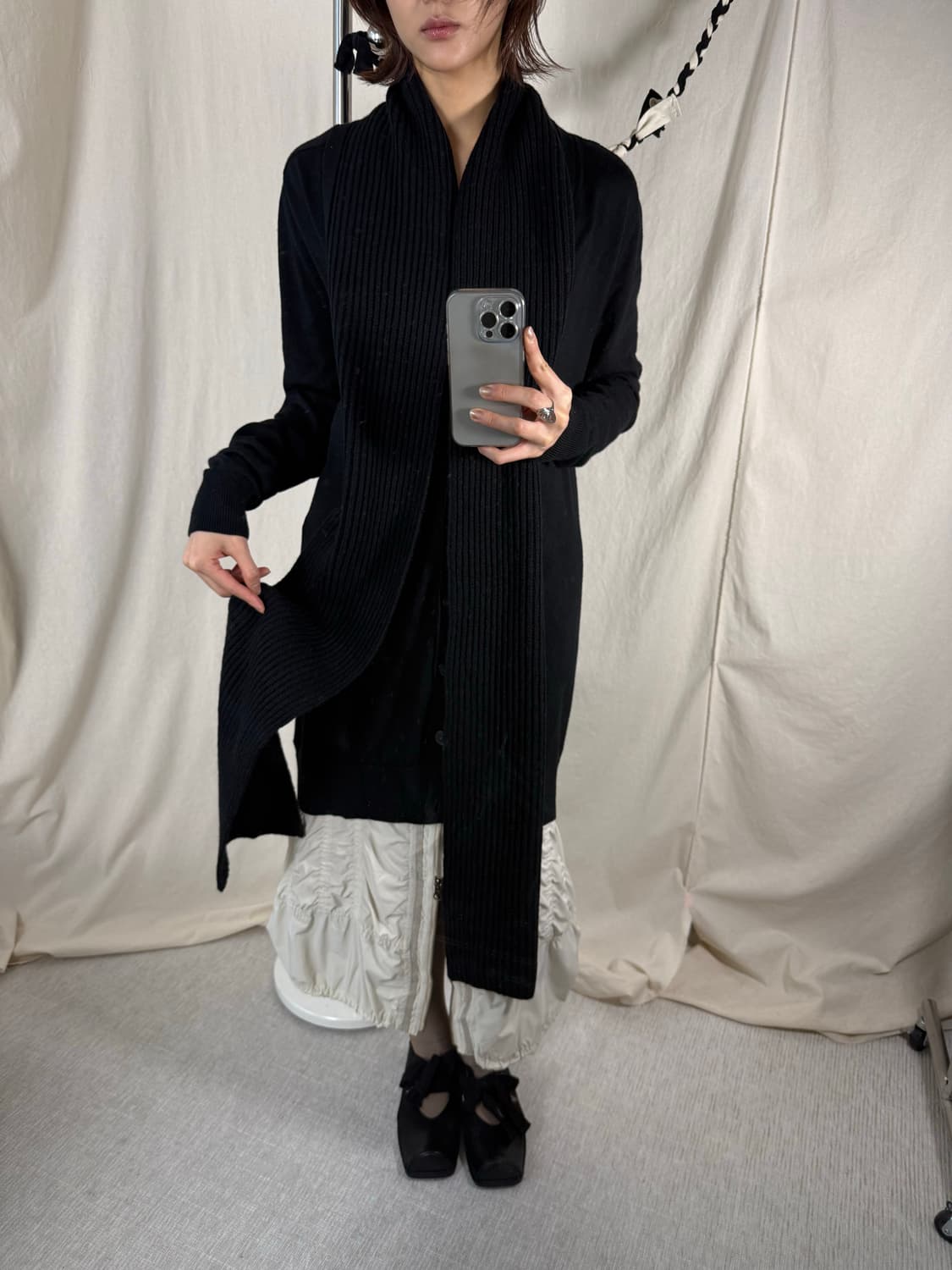 Acne 스카프 가디건 상품이미지3