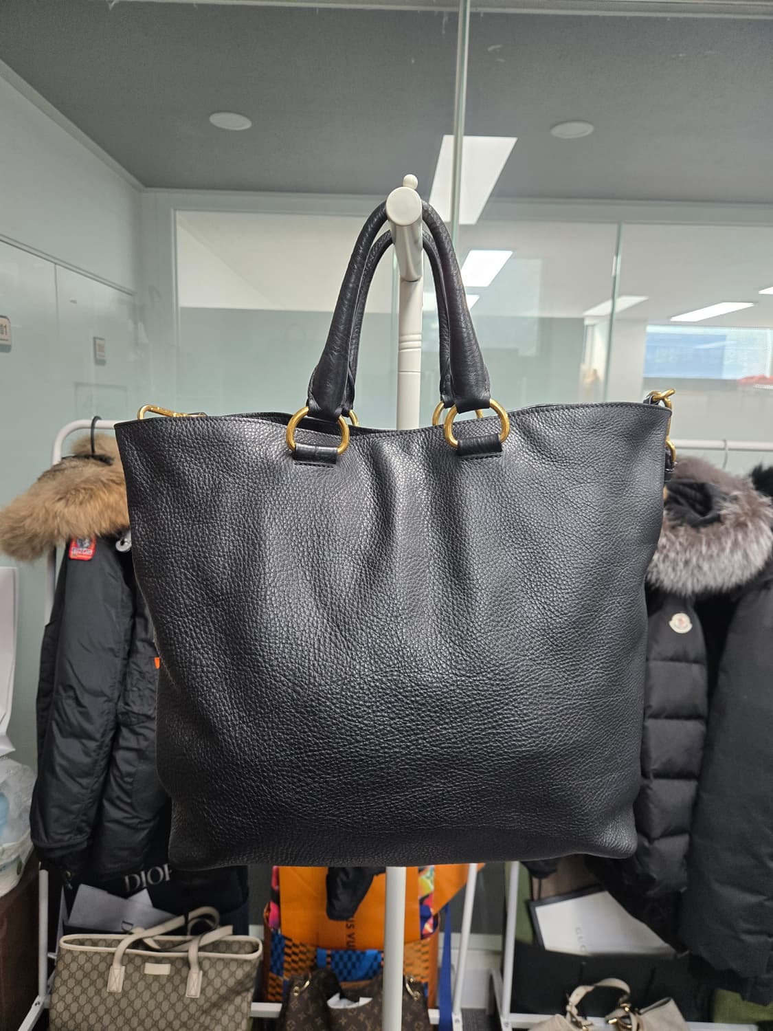 [특가][정품] 프라다 가죽 토트 숄더백 상품이미지3