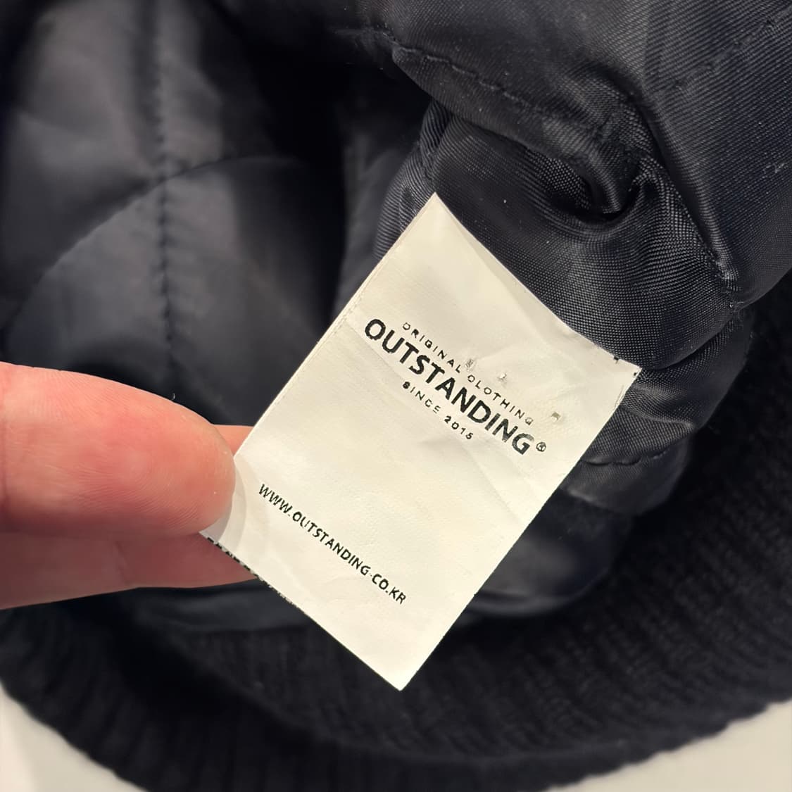 [3] 아웃스탠딩 패치 바시티 자켓 블랙 D792 상품이미지8
