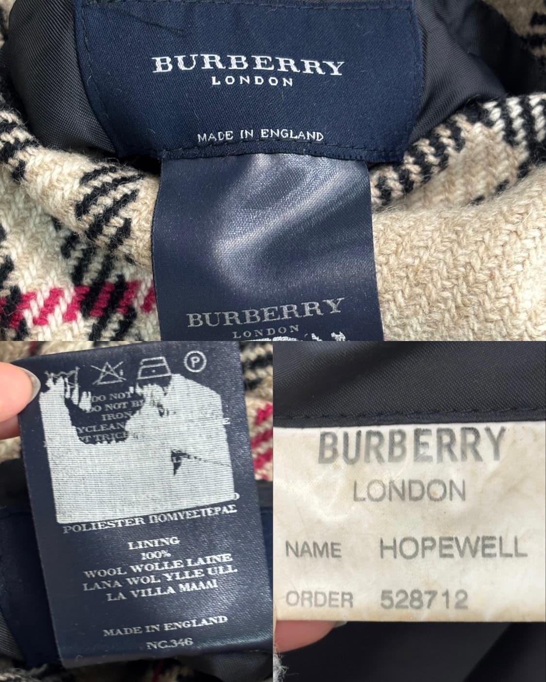 Burberry 런던 노바체크 리버시블 울 자켓 상품이미지10