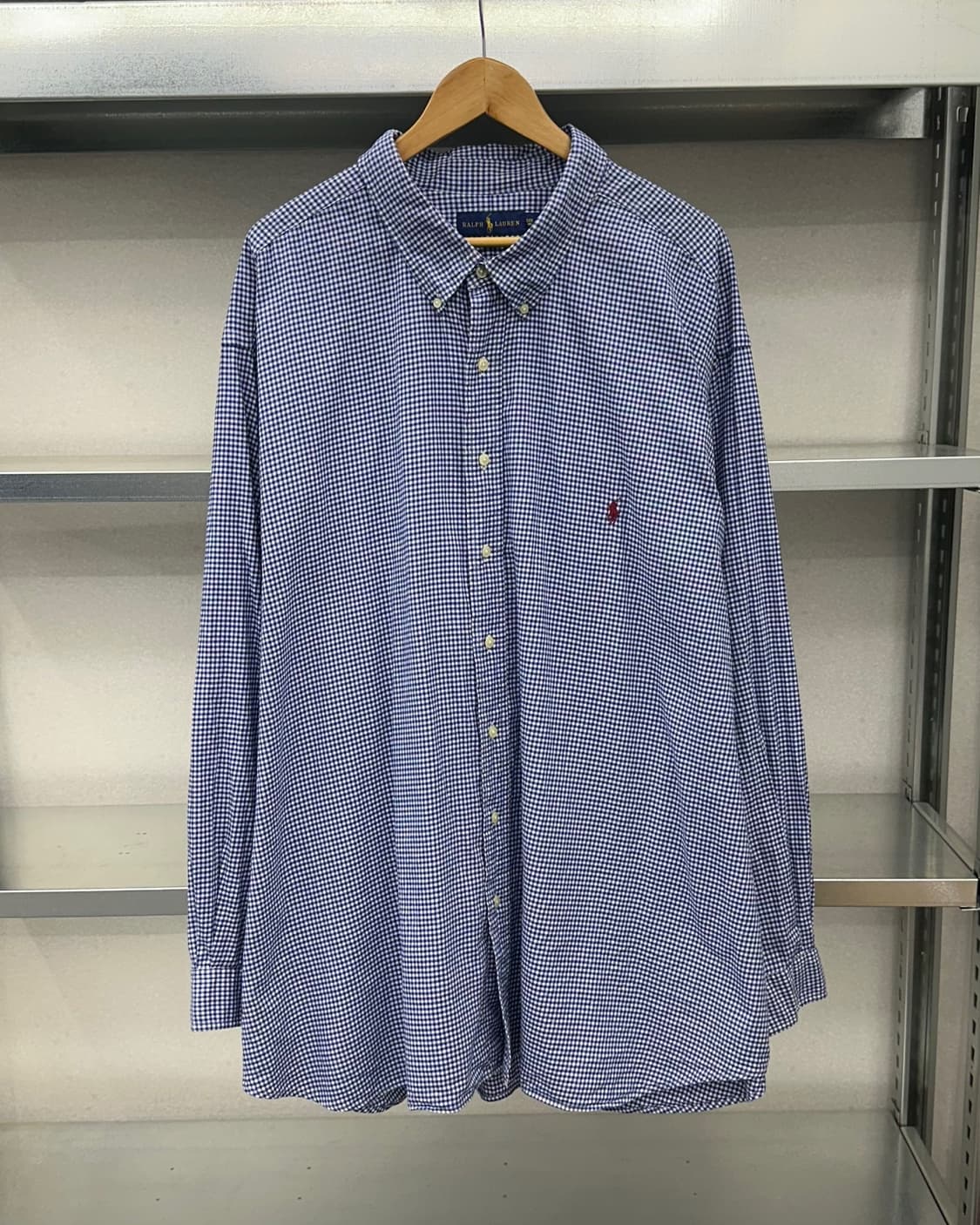 (5XL)폴로 체크 셔츠-M611 상품이미지1