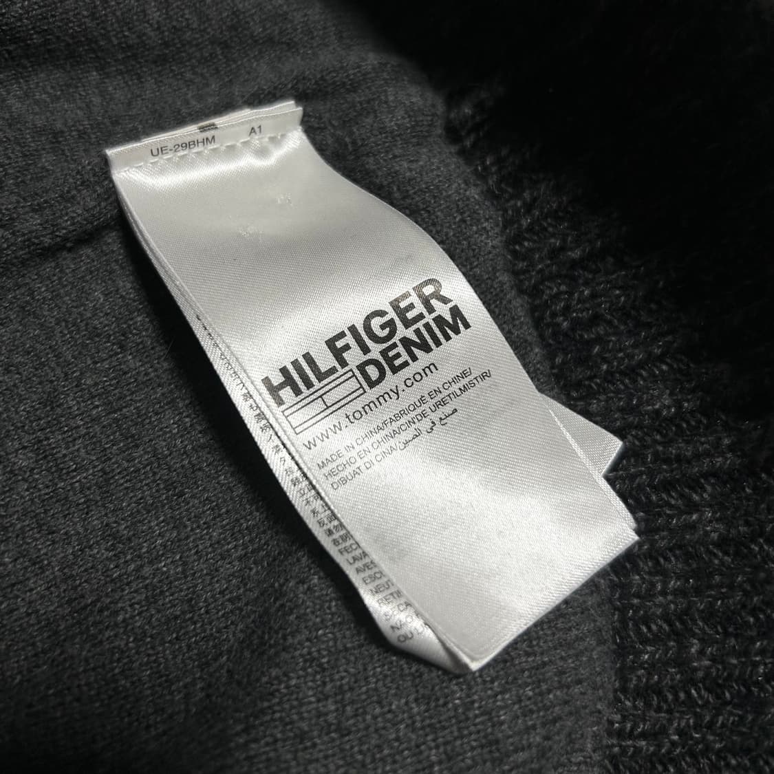 [S] Tommy 타미힐피거 다크그레이 숄카라 니트 가디건 상품이미지5