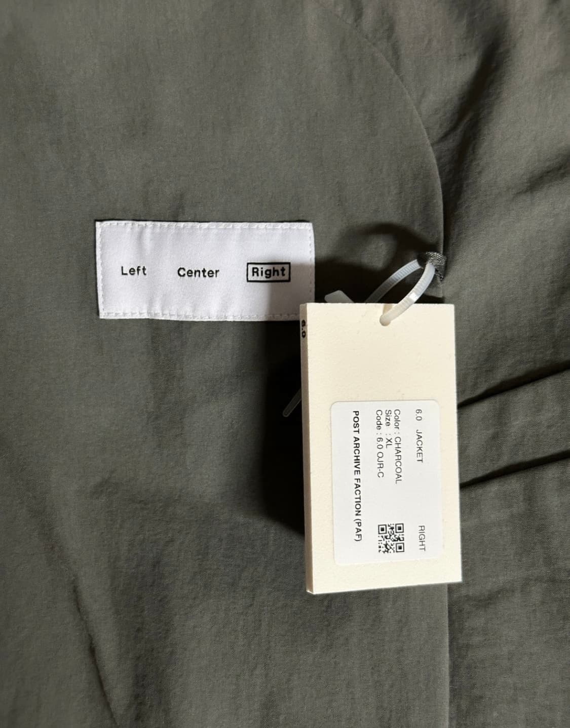 [XL] 파프 PostArchiveFaction 자켓 6.0 차콜 상품이미지3