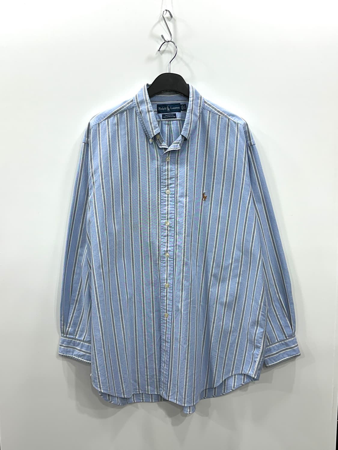 폴로 랄프로렌 버튼다운 스트라이프 셔츠 미국판 M 상품이미지1