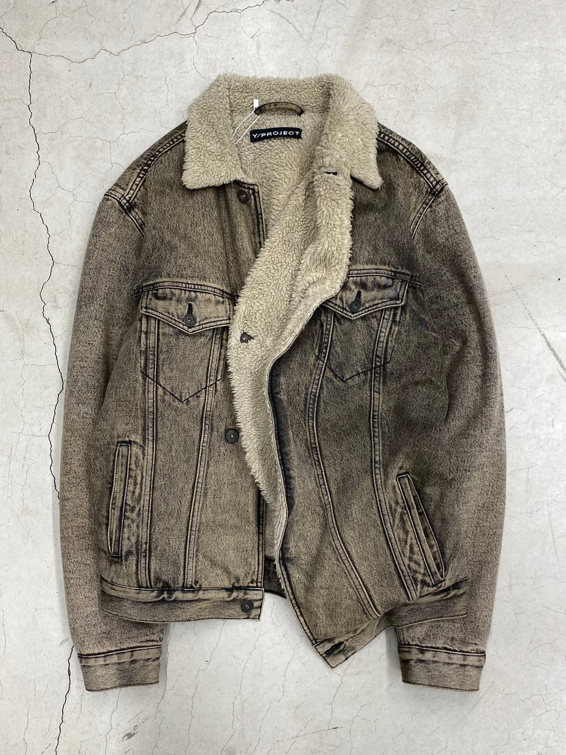 와이프로젝트 시어링 데님 자켓 상품이미지3