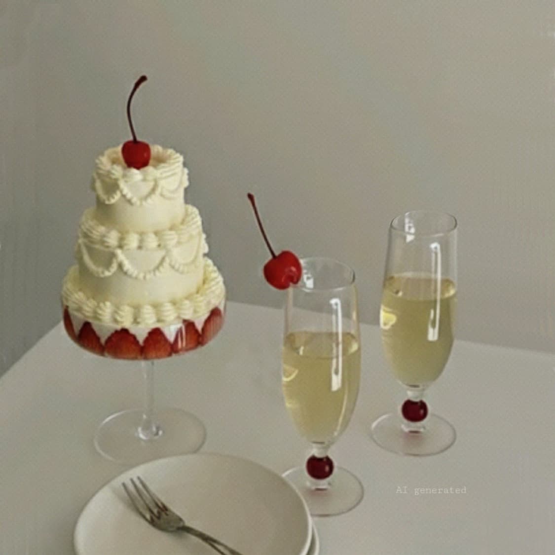 80s Royal Leerdam 루비 레드 스템 글라스  상품이미지2