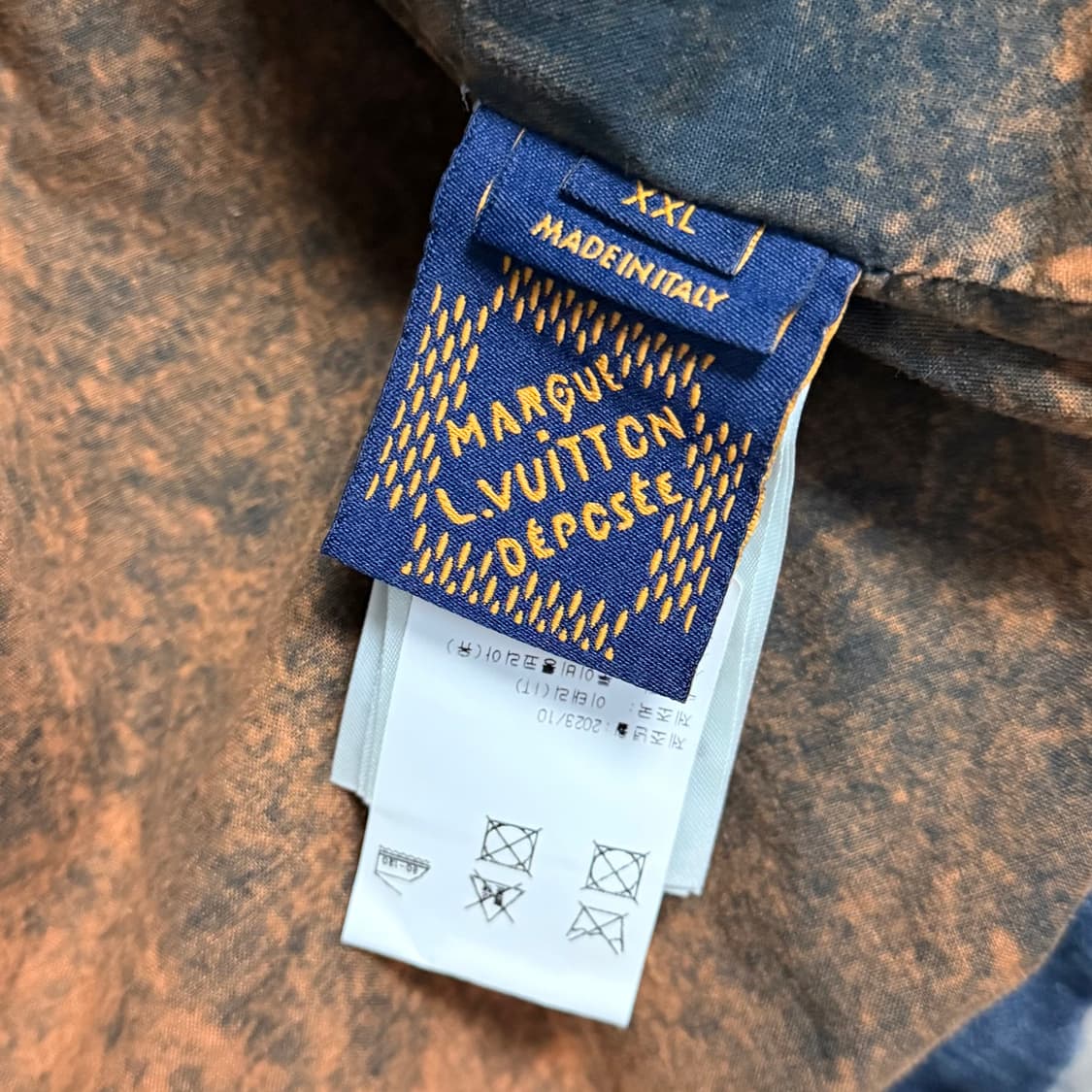 [S+급/2XL] 루이비통 패디드 데님 모노그램 패딩 자켓 백화점판 상품이미지7