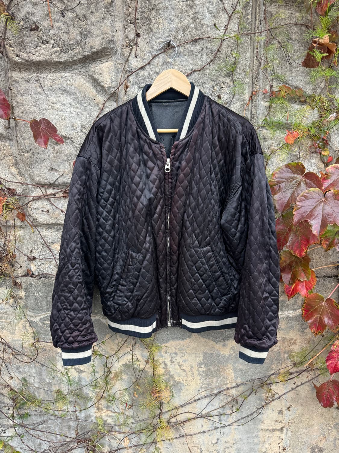 90s 리바이스 140주년 기념 리버시블 양면 소가죽 스카쟌 자켓 상품이미지3