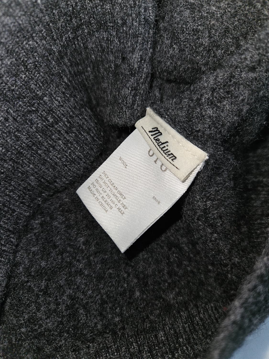 oro 오로 에센셜 라운드 니트 가디건 챠콜 M 상품이미지4