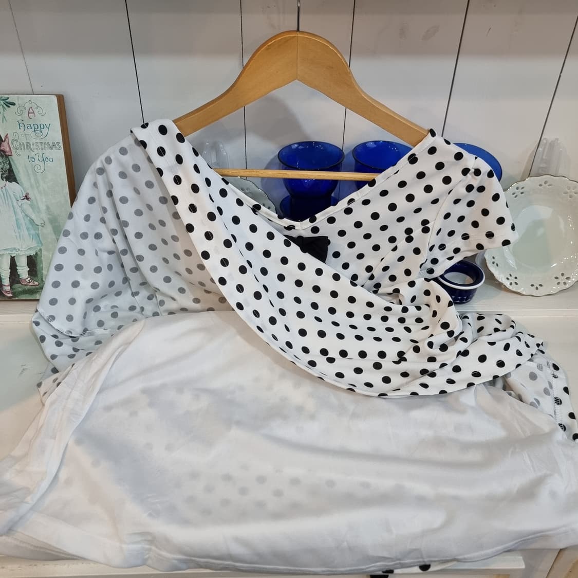 세실 맥비(CECIL McBEE) 도트 리본 플레어 미니 원피스 상품이미지5