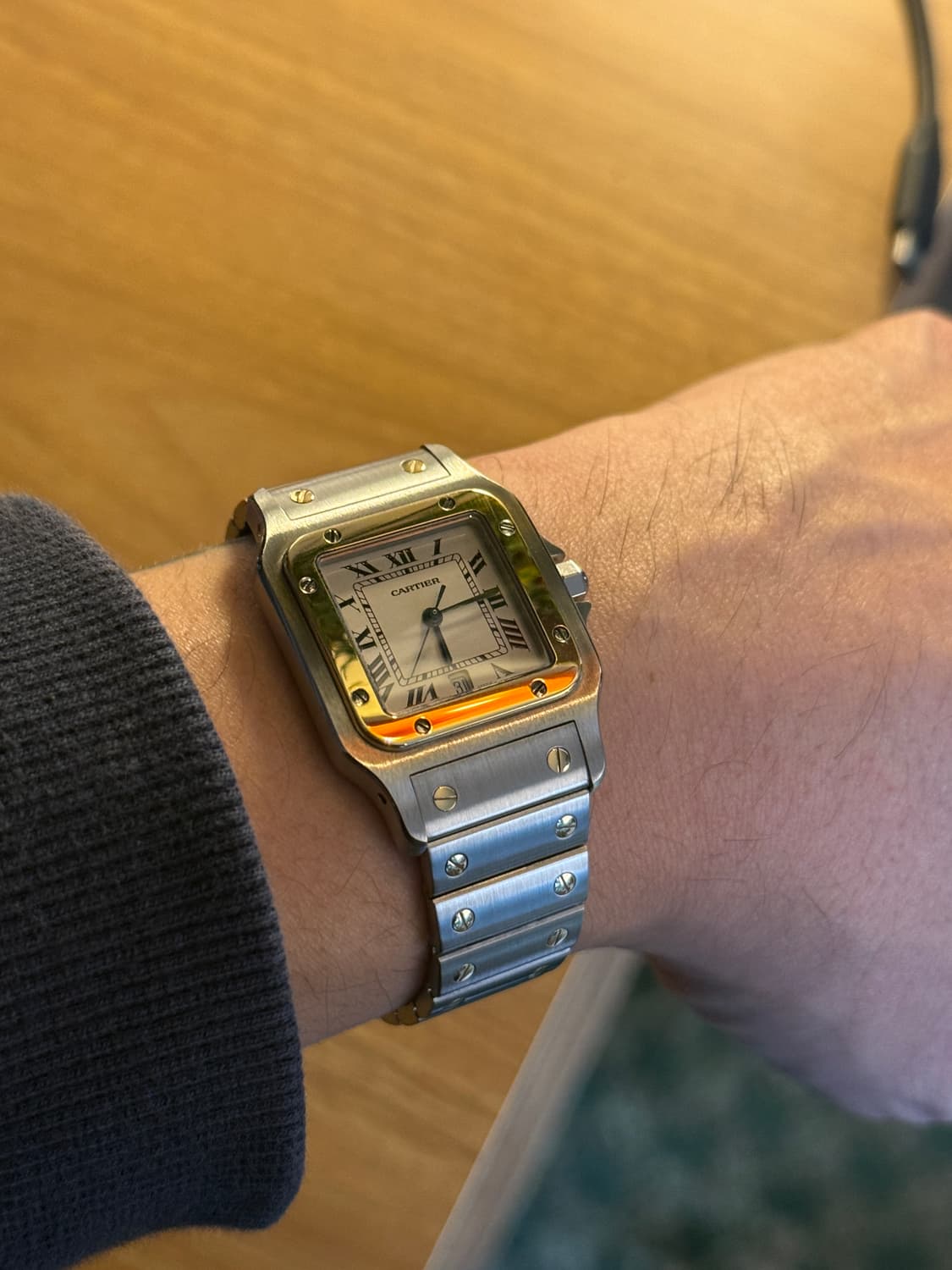 까르띠에 산토스 갈베 LM 라지 콤비 상품이미지5