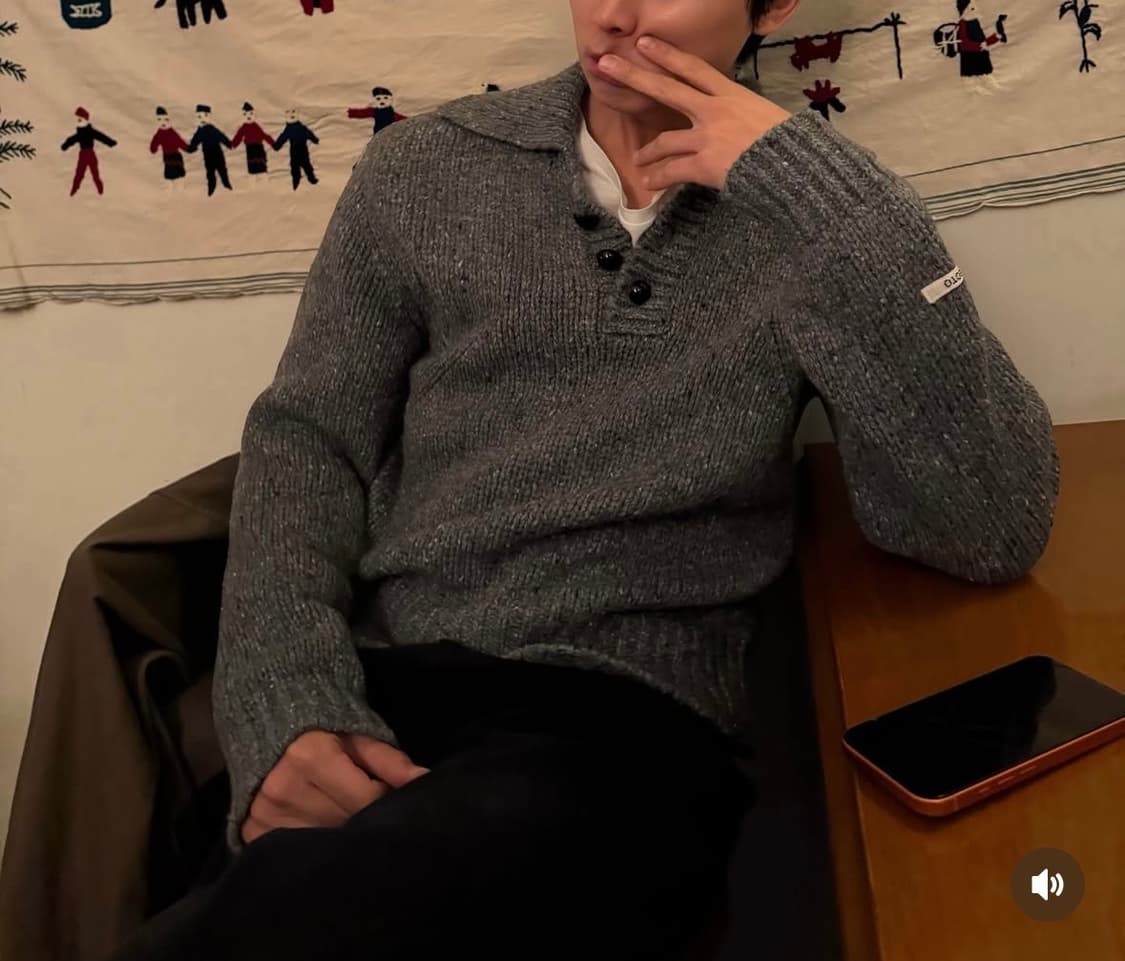 렉토 버튼업 니트 M 상품이미지1