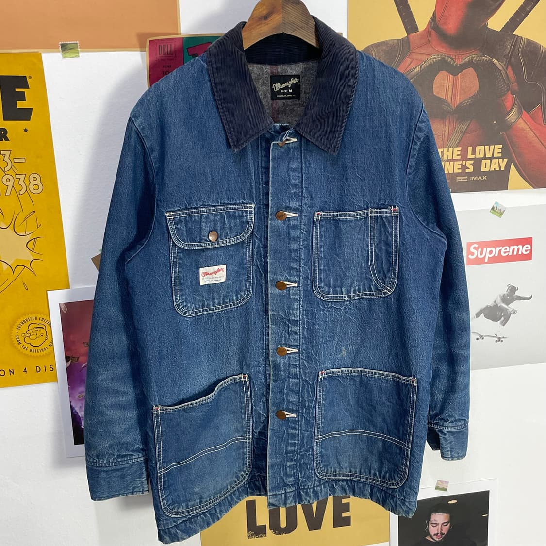 [M]WRANGLER 랭글러 블랭킷 데님 초어 자켓 상품이미지2