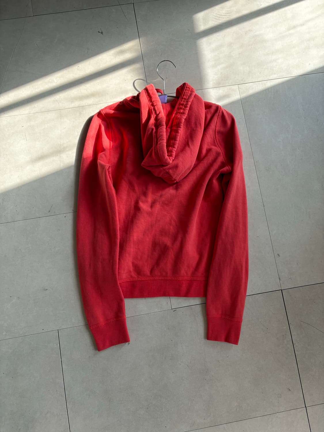 아베크롬비 오렌지핑크 슬림핏 후드집업 상품이미지7