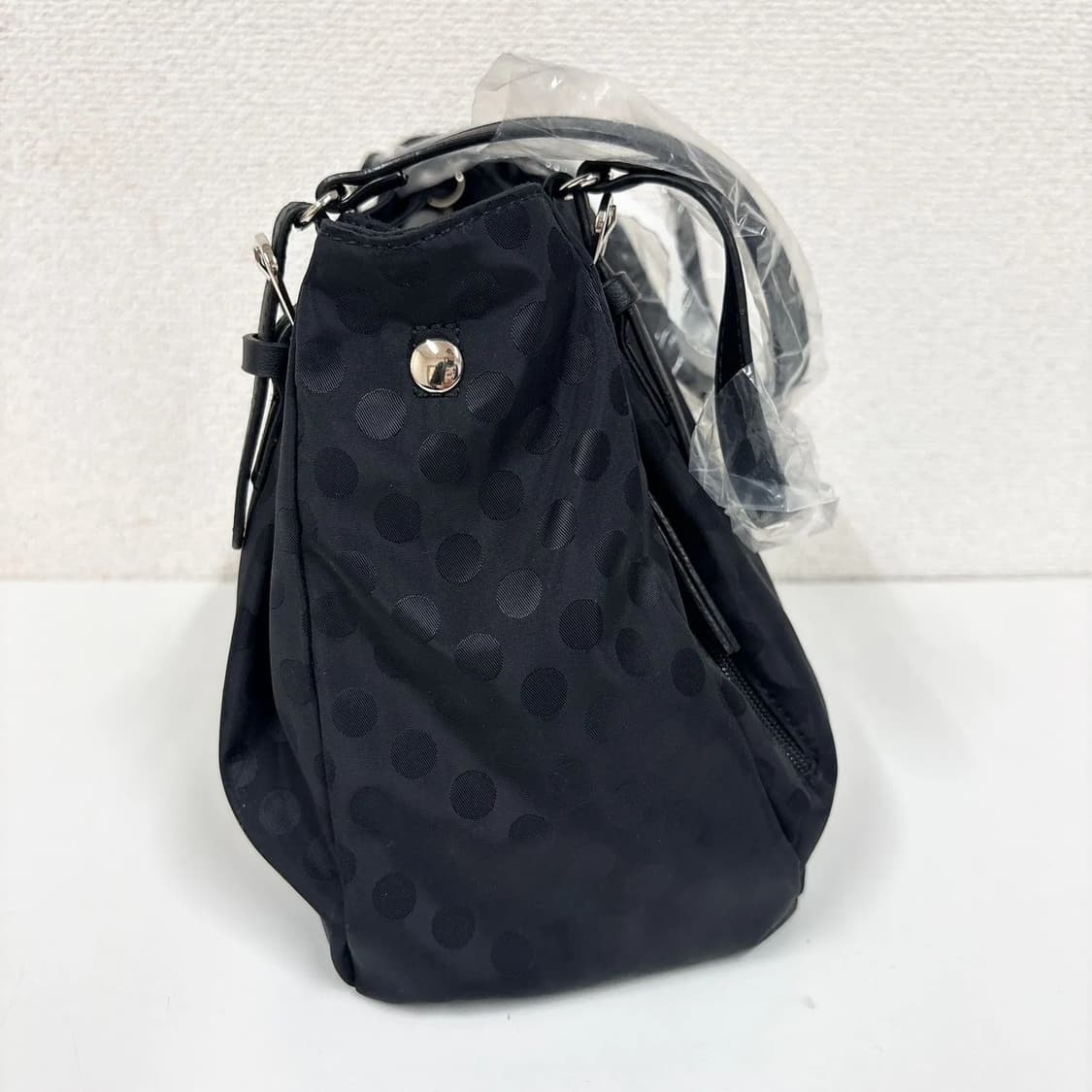 요지야마모토 이삭 도트패턴 나일론 토트 숄더백 상품이미지5