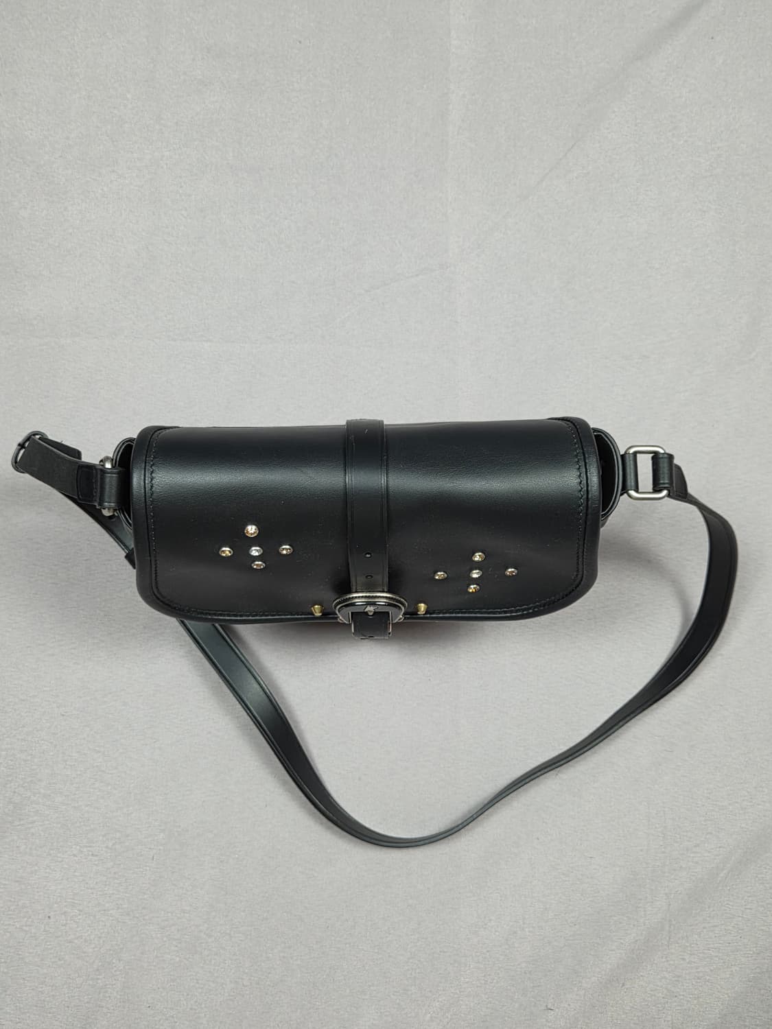 [골든구스] 웨스턴 버클 스터드 레오파드 송치 크로스백 | G00018 상품이미지4