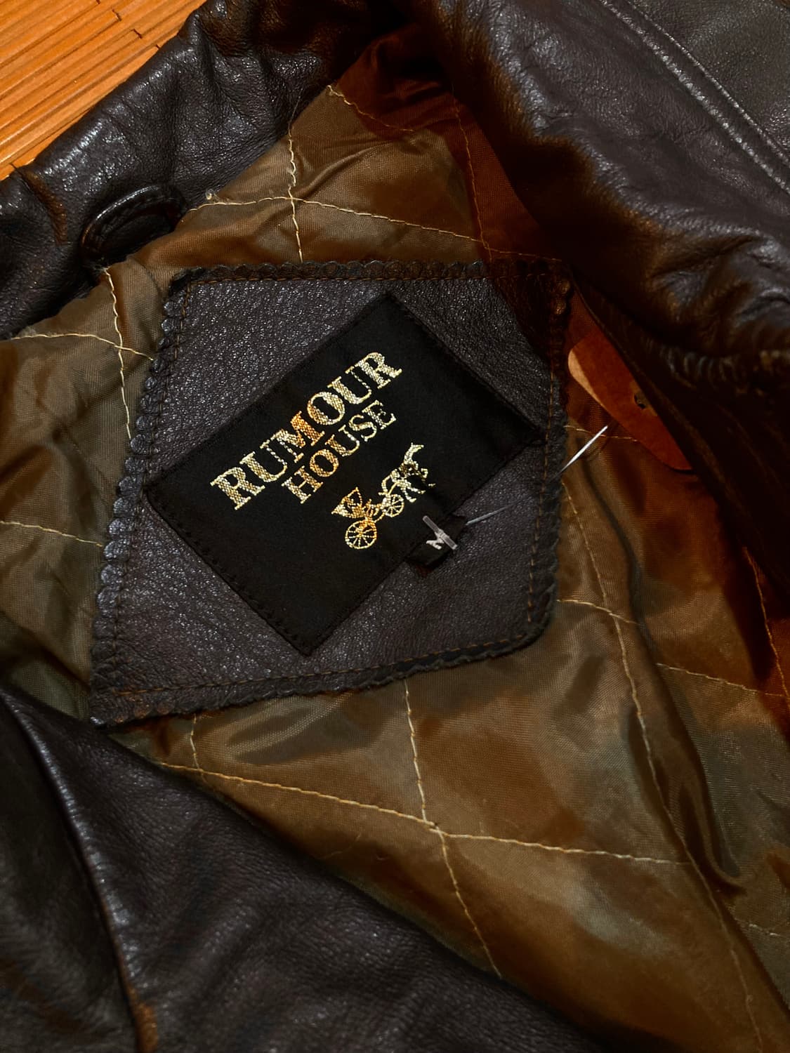 JPN vtg 램스킨 레더자켓 다크브라운 상품이미지5