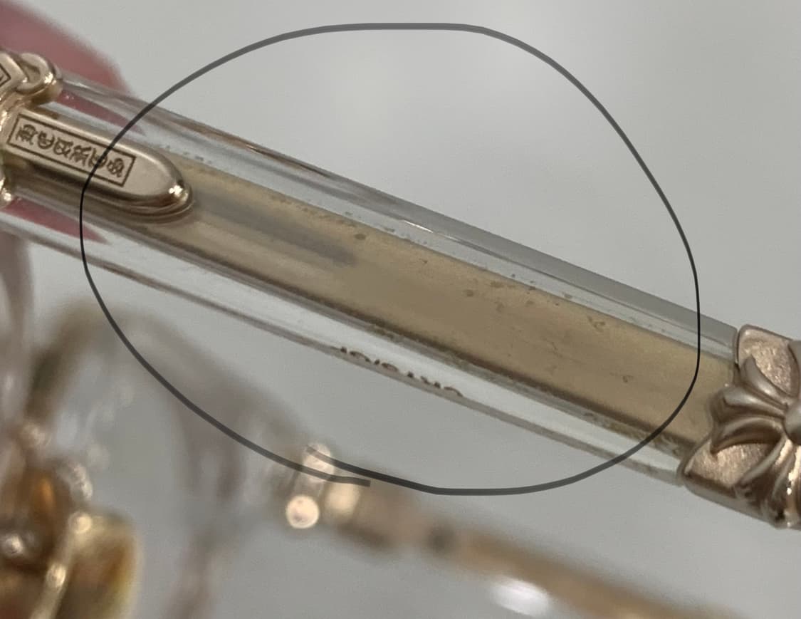 크롬하츠 덕버터 크리스탈 골드 [CRYS/GP] 안경 클리어 상품이미지9