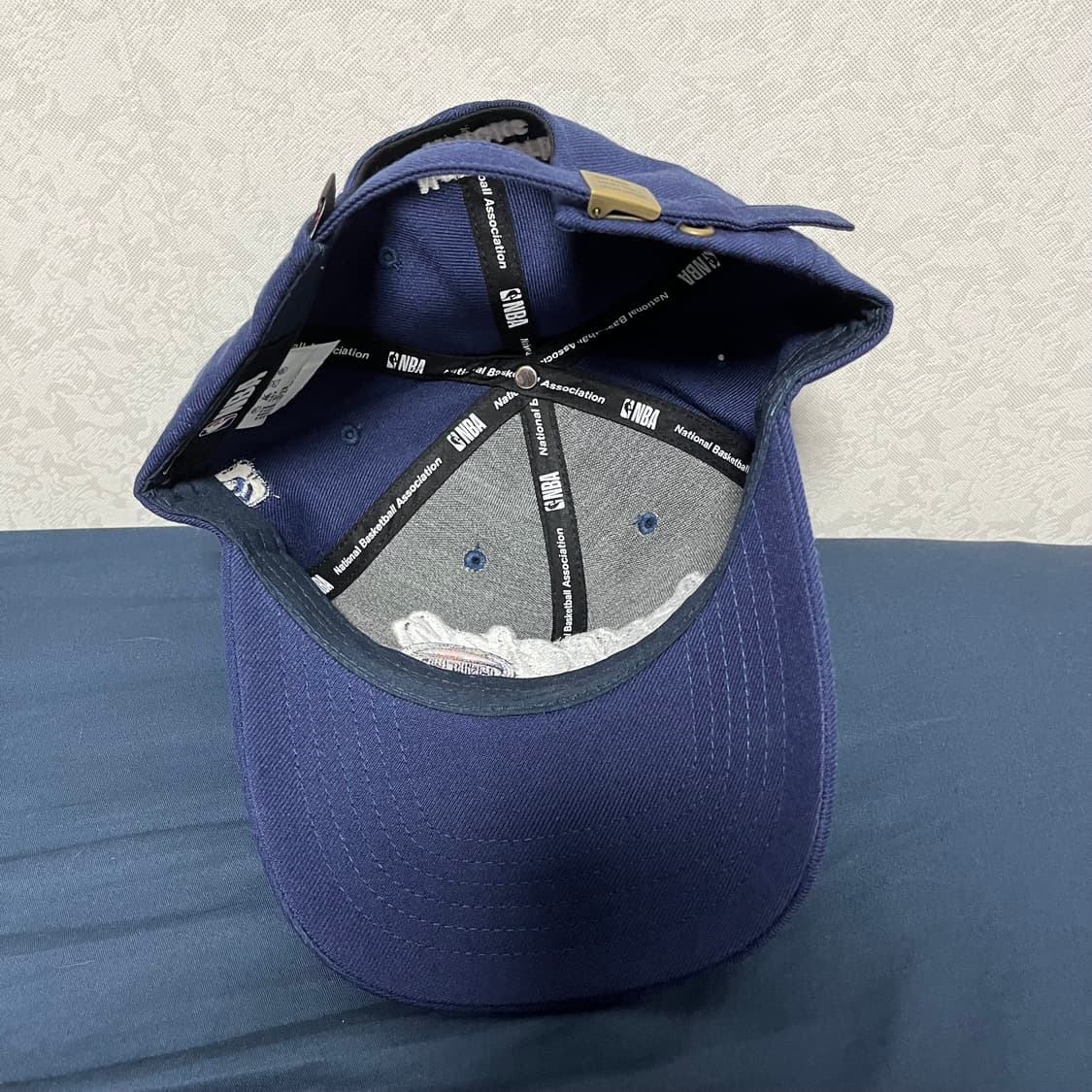 [NBA]엔비에이 레터링 딥네이비 볼캡(새상품) 상품이미지6