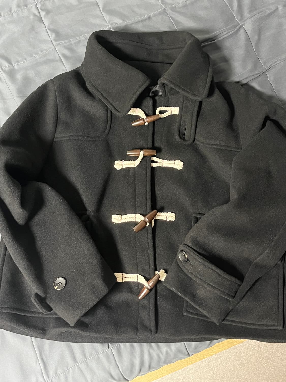 카라 숏 떡볶이 코트 상품이미지1