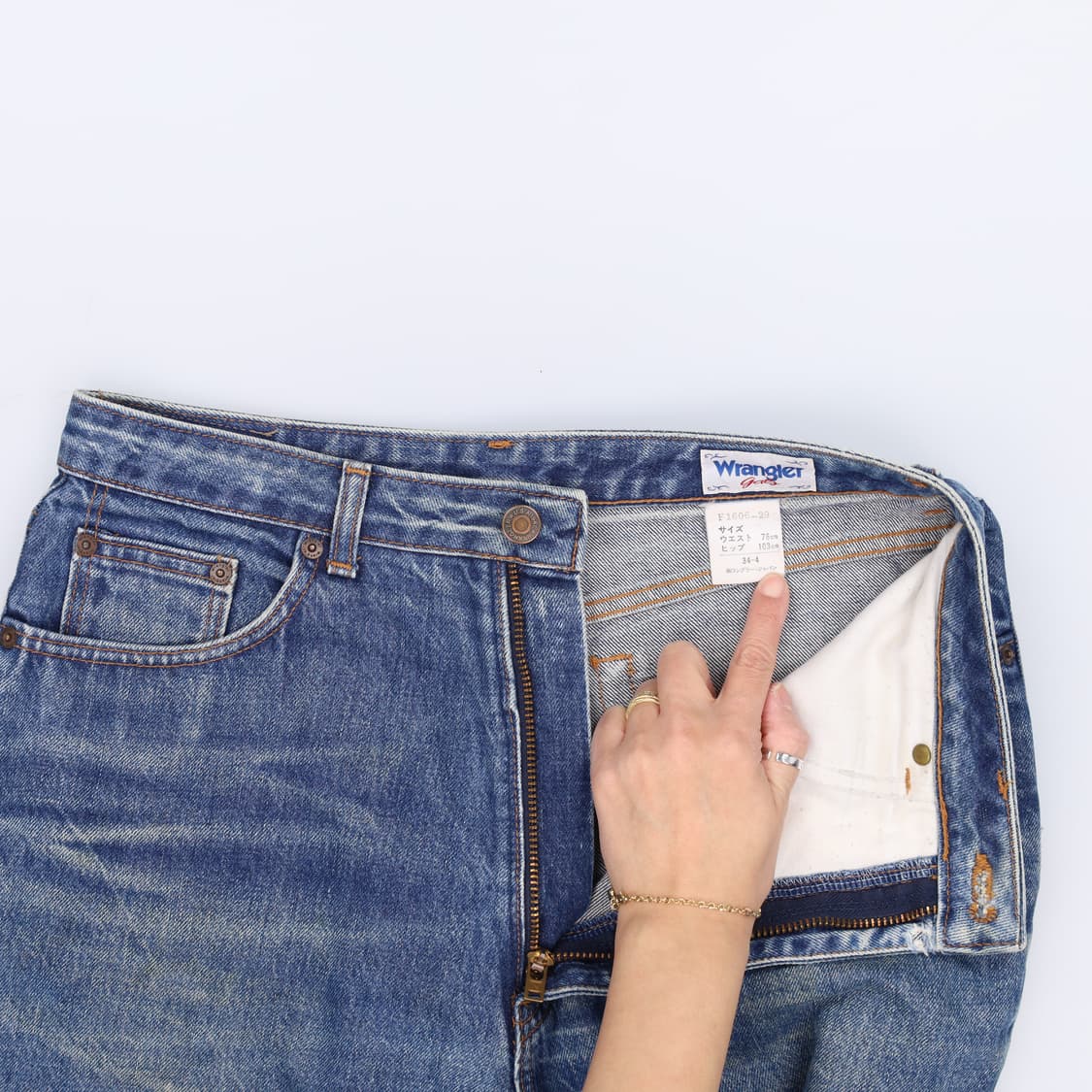 34-4 랭글러 와이드 데님팬츠 0219H1 상품이미지5