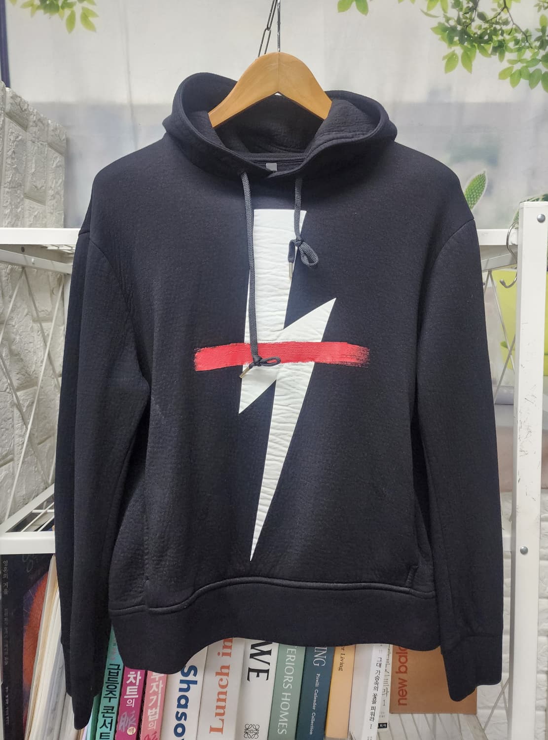 닐바렛 썬더볼트 남성 후드티 M 95 번개 후드티셔츠 MM37 상품이미지1
