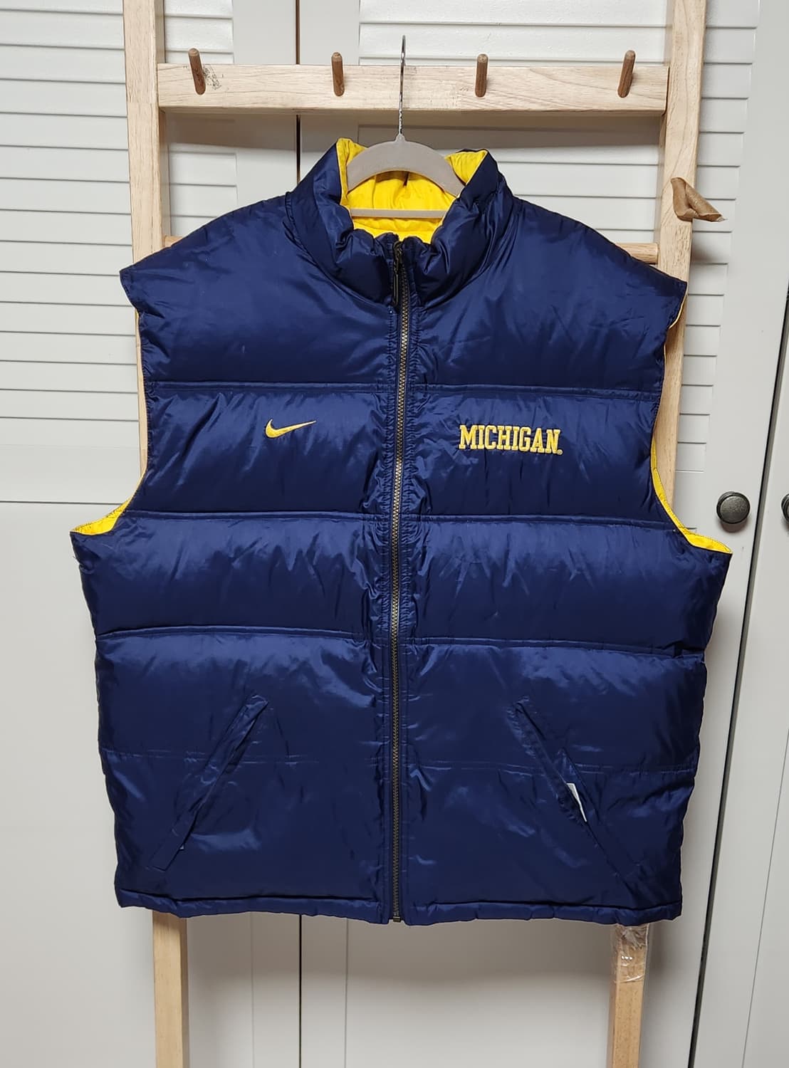 나이키 카키 올드스쿨 y2k 초경량 점퍼 자켓 상품이미지3