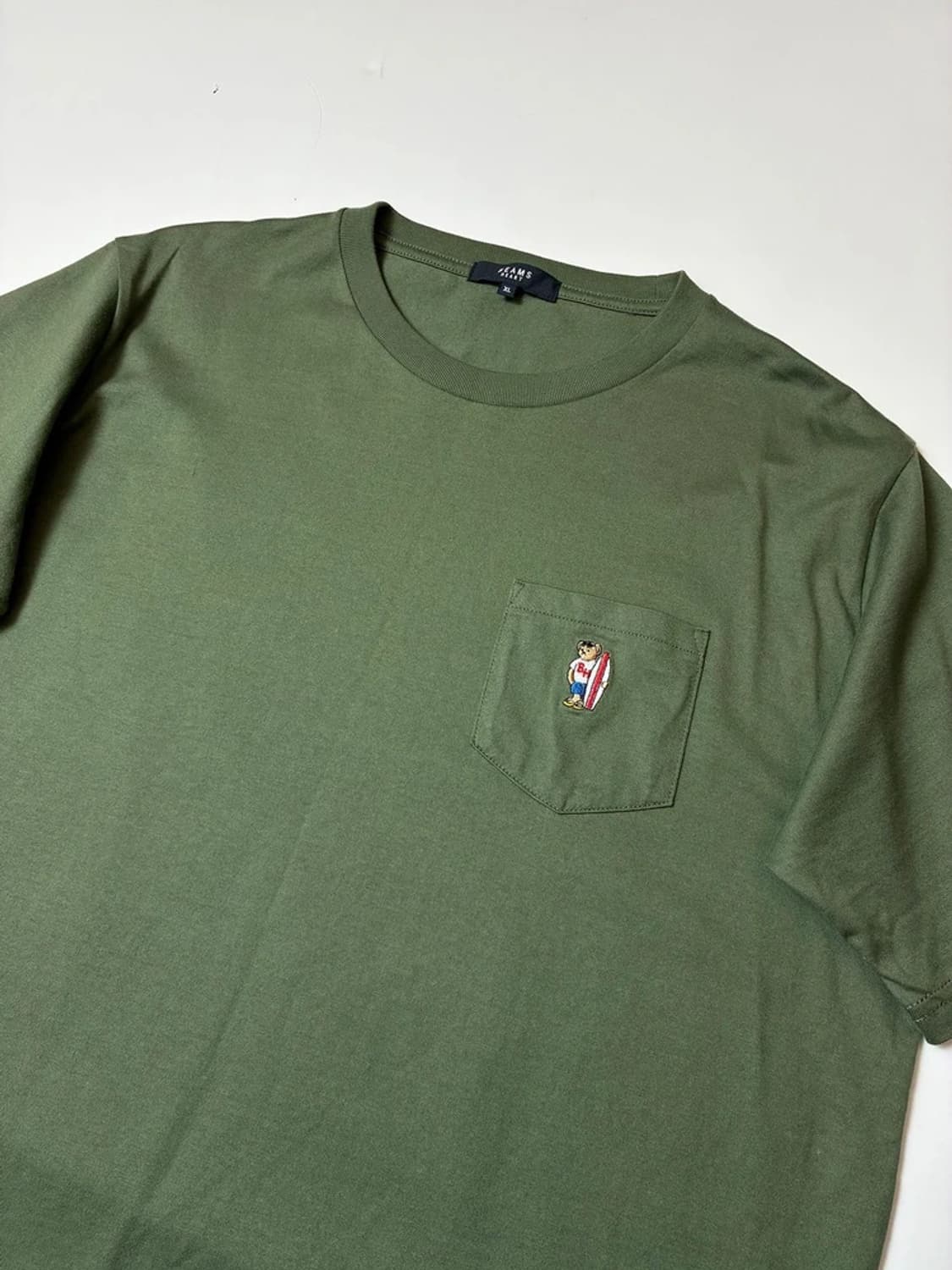 빔즈 Beams 서프 베어 포켓 반팔 티셔츠 PN9680 상품이미지2