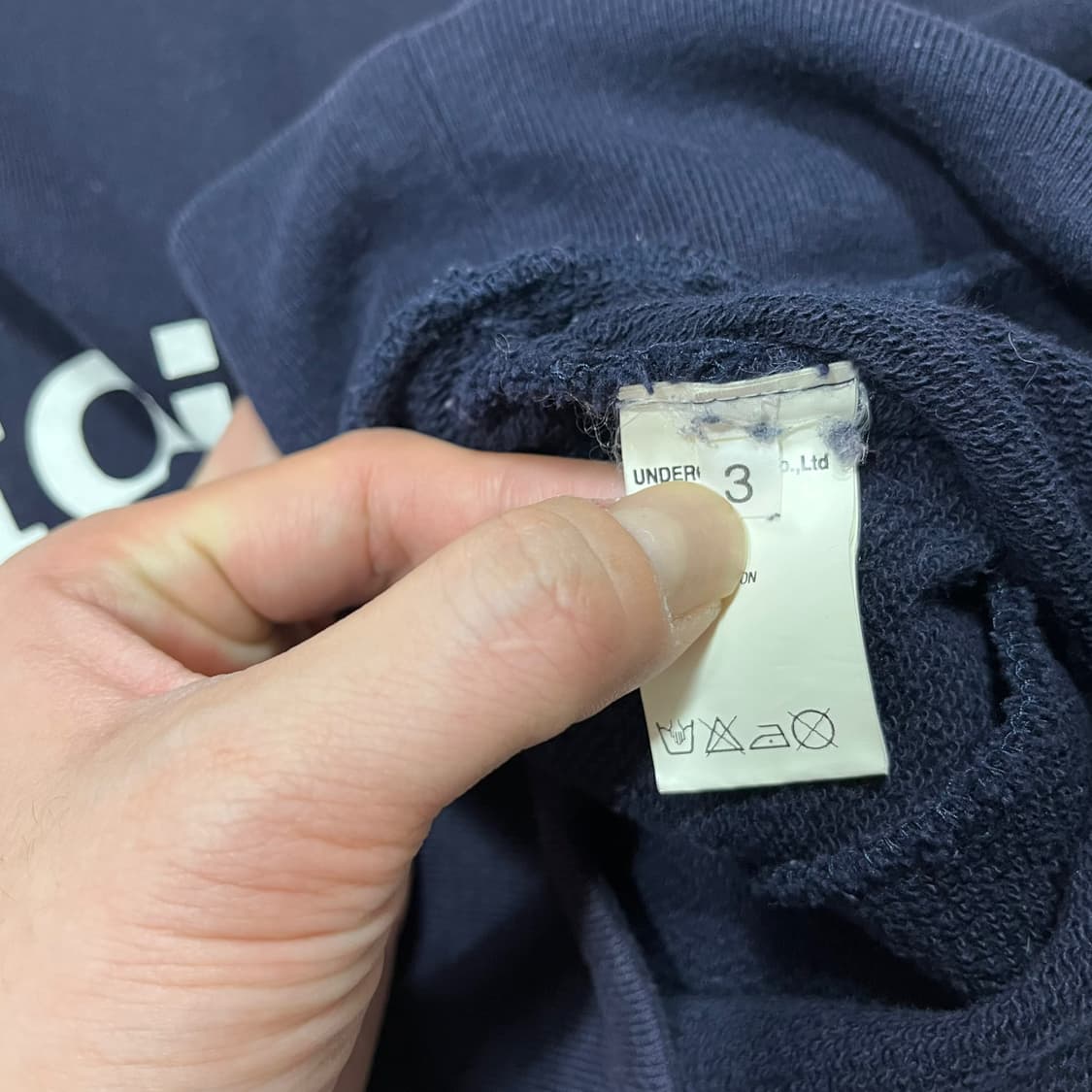 언더커버 15ss 노이즈 뮤직 네이비 맨투맨 (3) 상품이미지7