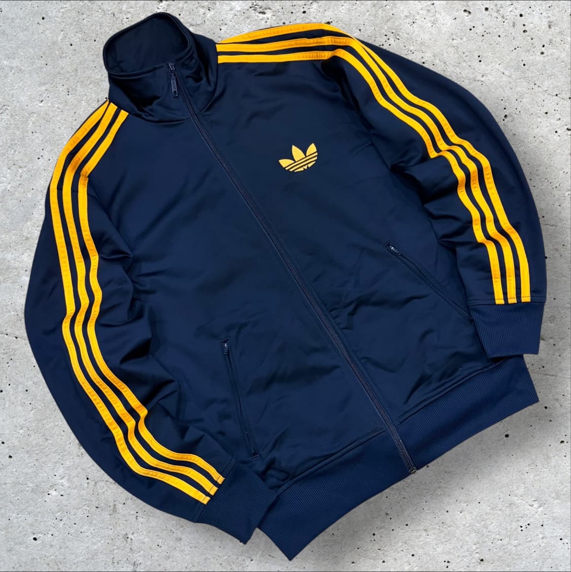 [100] 아디다스 파이어버드 네이비/노랑 트랙탑 져지 C210 상품이미지1