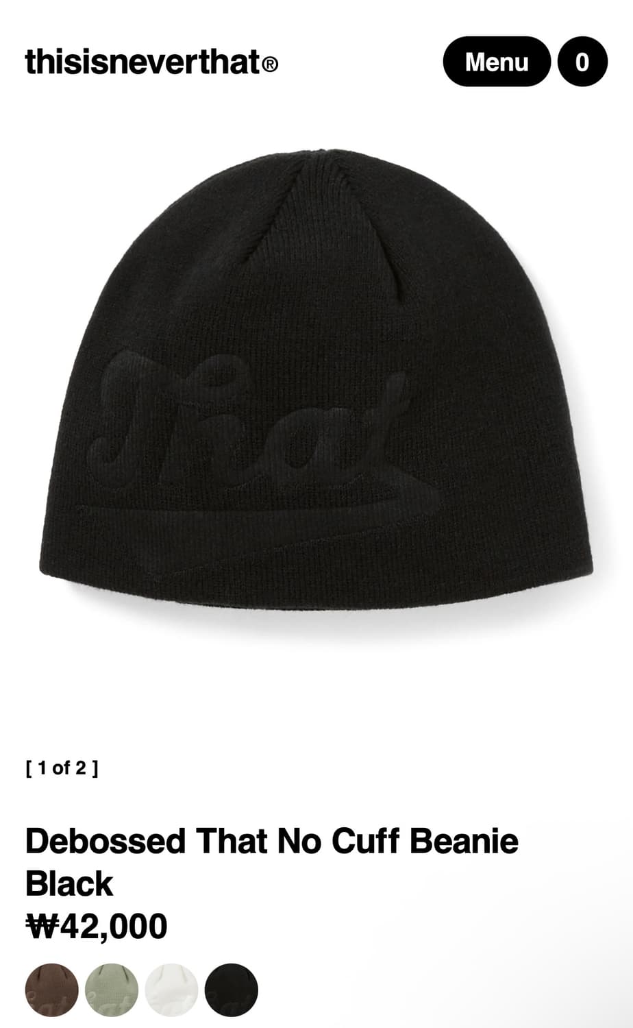 디스이즈네버댓 25fw 비니 상품이미지1
