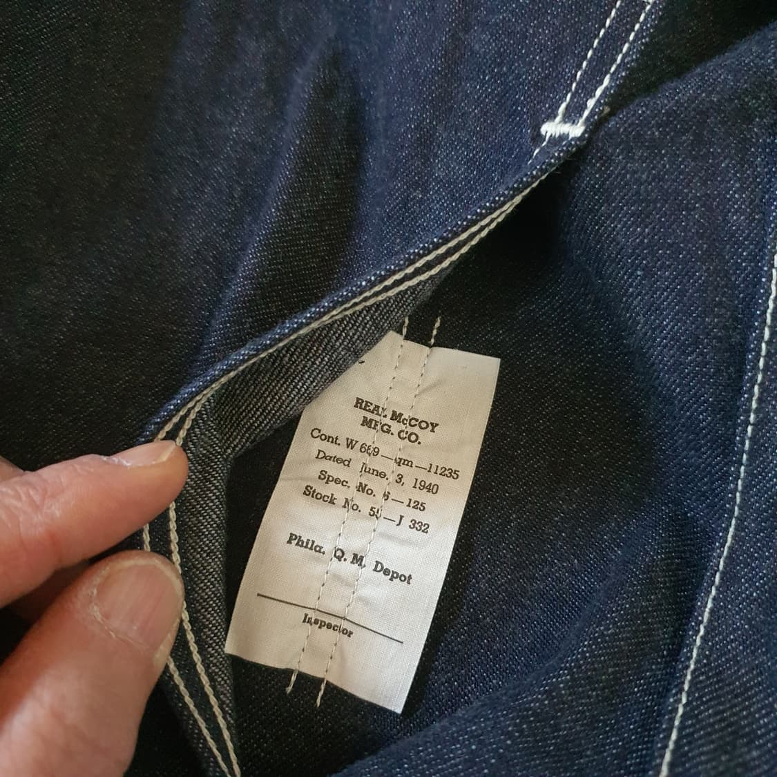 리얼맥코 U.S. Army M-35 Denim Pullover 상품이미지5