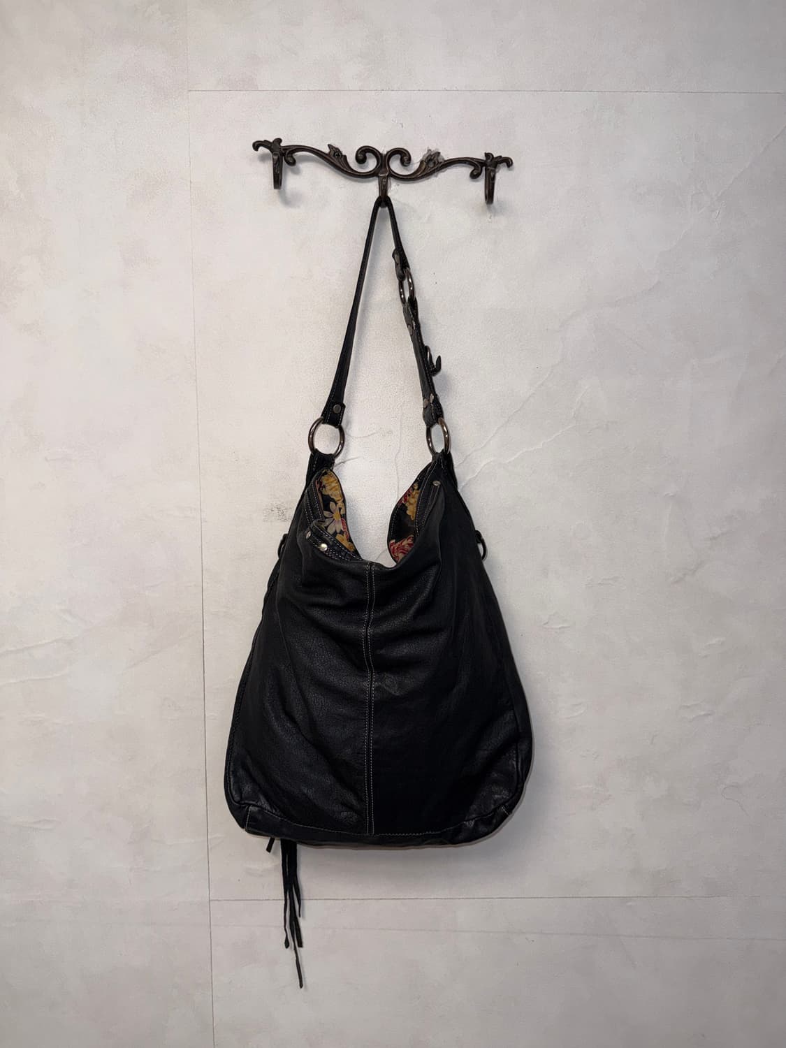 TANKUS black pig skin chain zipper 숄더백 상품이미지4